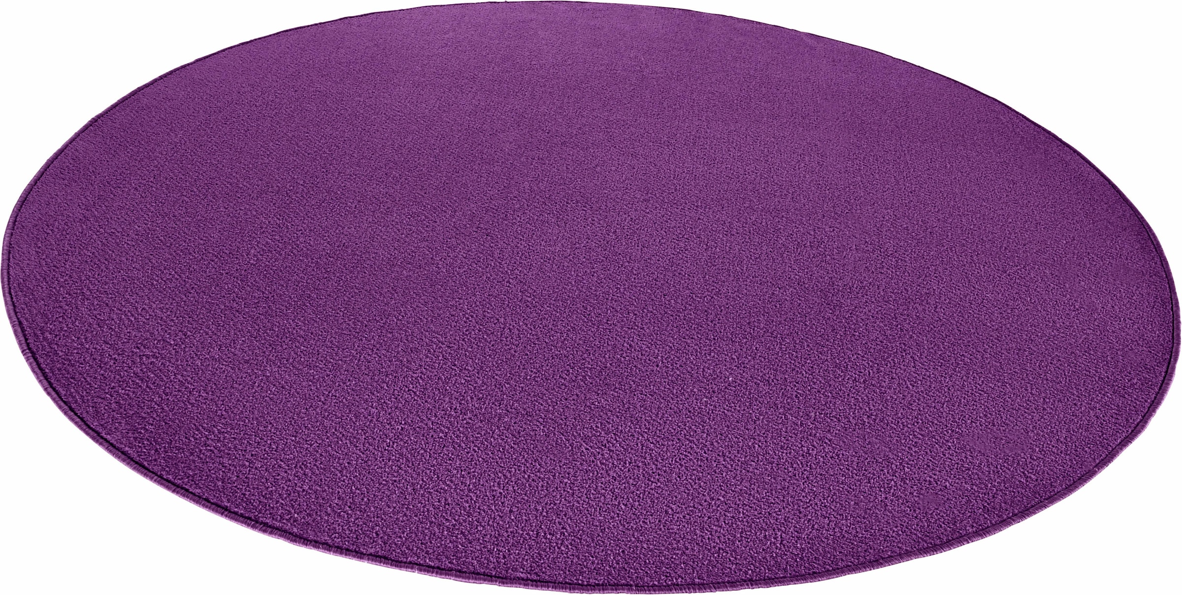 HANSE Home Teppich »Fancy«, rund, 7 mm Höhe, Kurzflor, Weich, Einfarbig, Wohnzimmer, Schlafzimmer, Esszimmer