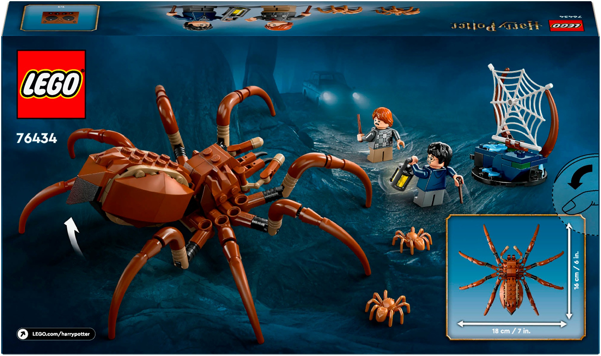 LEGO® Konstruktionsspielsteine »Aragog im Verbotenen Wald™ (76434), LEGO Harry Potter™«, (195 St.), Made in Europe