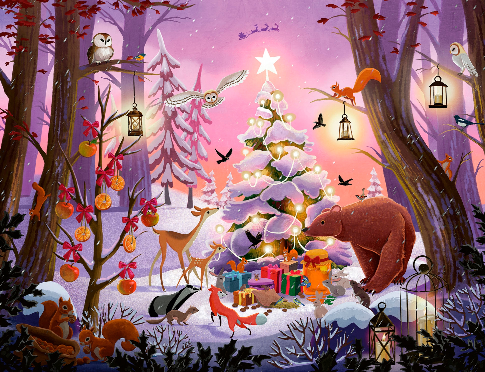 Ravensburger Puzzle »Weihnachten im Wald«, Made in Germany