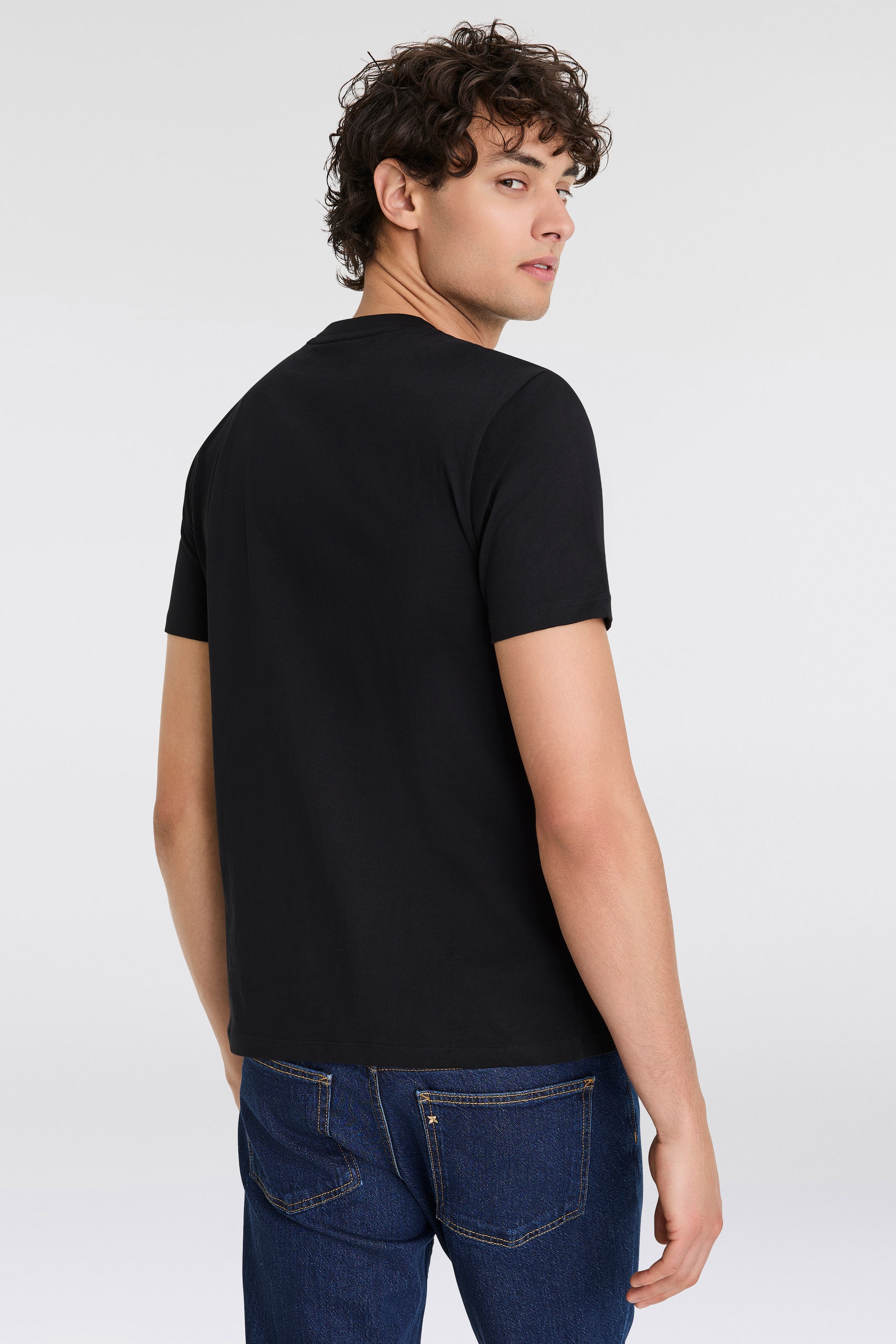 Replay Herren Rundhals T-Shirt BASIC JERSEY BIG 30/1 Regular Fit günstig online kaufen