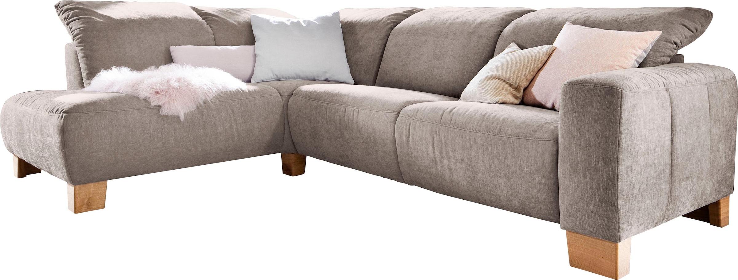 Home affaire Ecksofa "Hörnum bequemes Wohlfühlsofa, Federkern, Breite 281cm günstig online kaufen