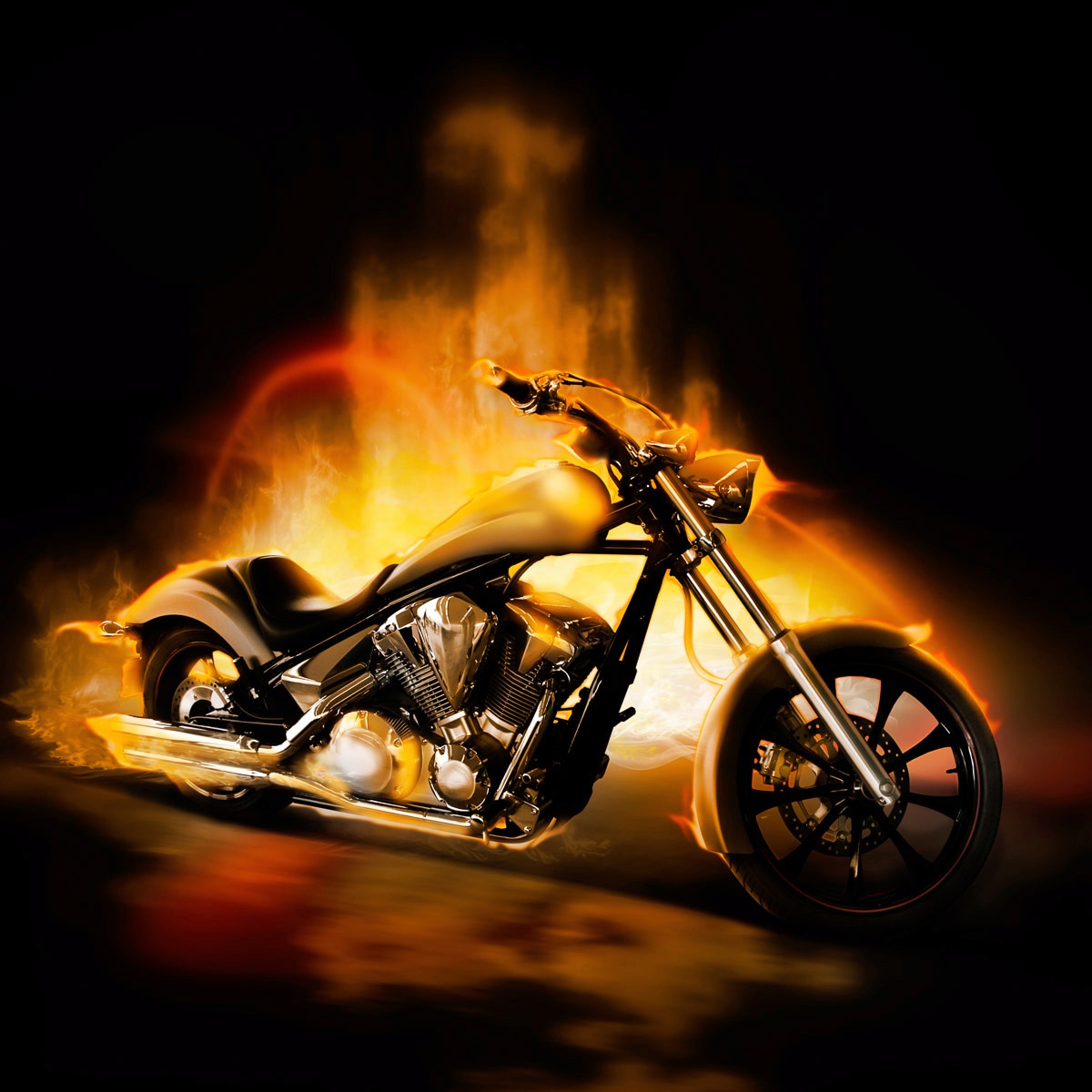 Papermoon Fototapete »Motorrad«