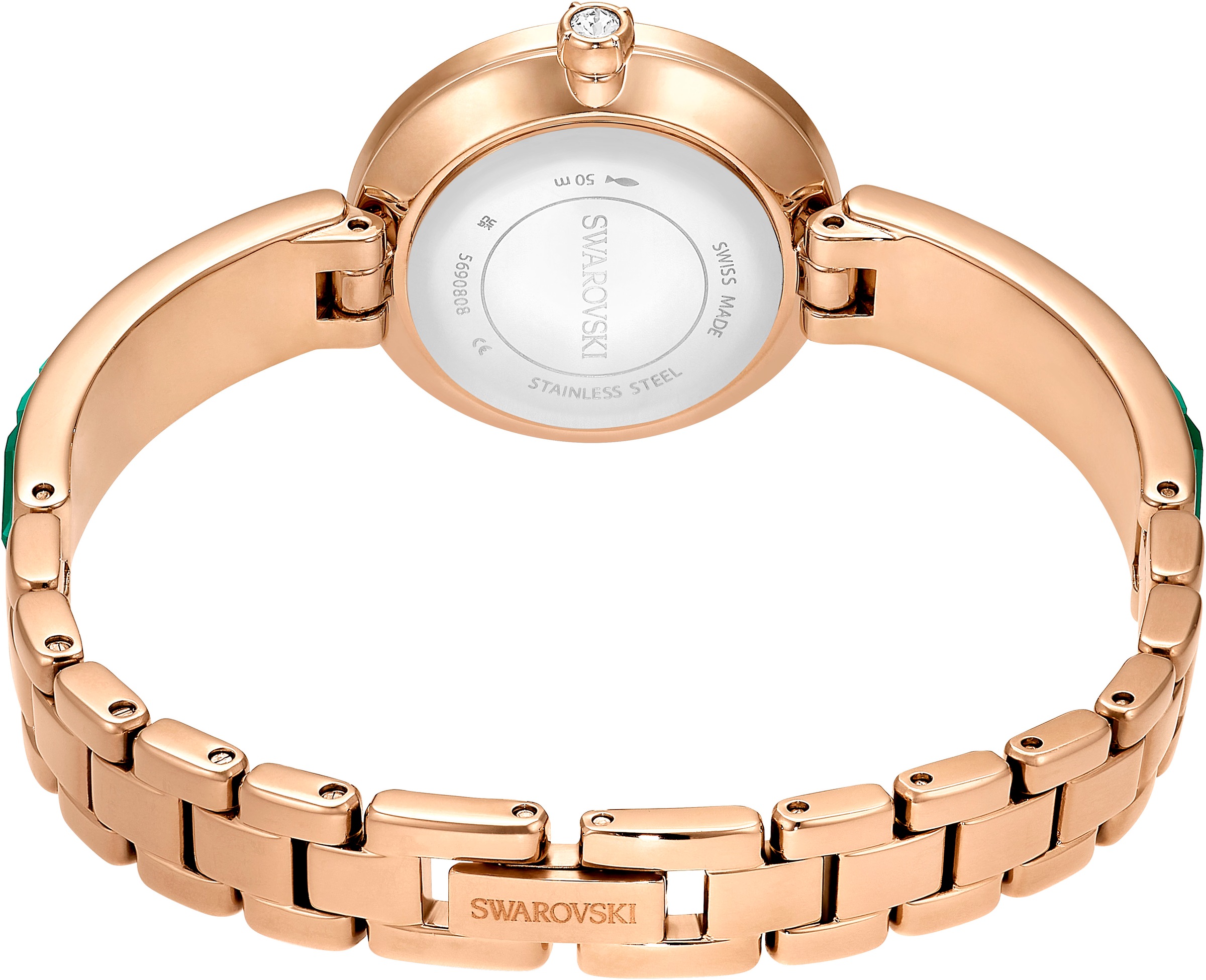 Swarovski Quarzuhr »MATRIX BANGLE«, Armbanduhr, Damenuhr, Swiss Made, Edelstahlarmband, analog