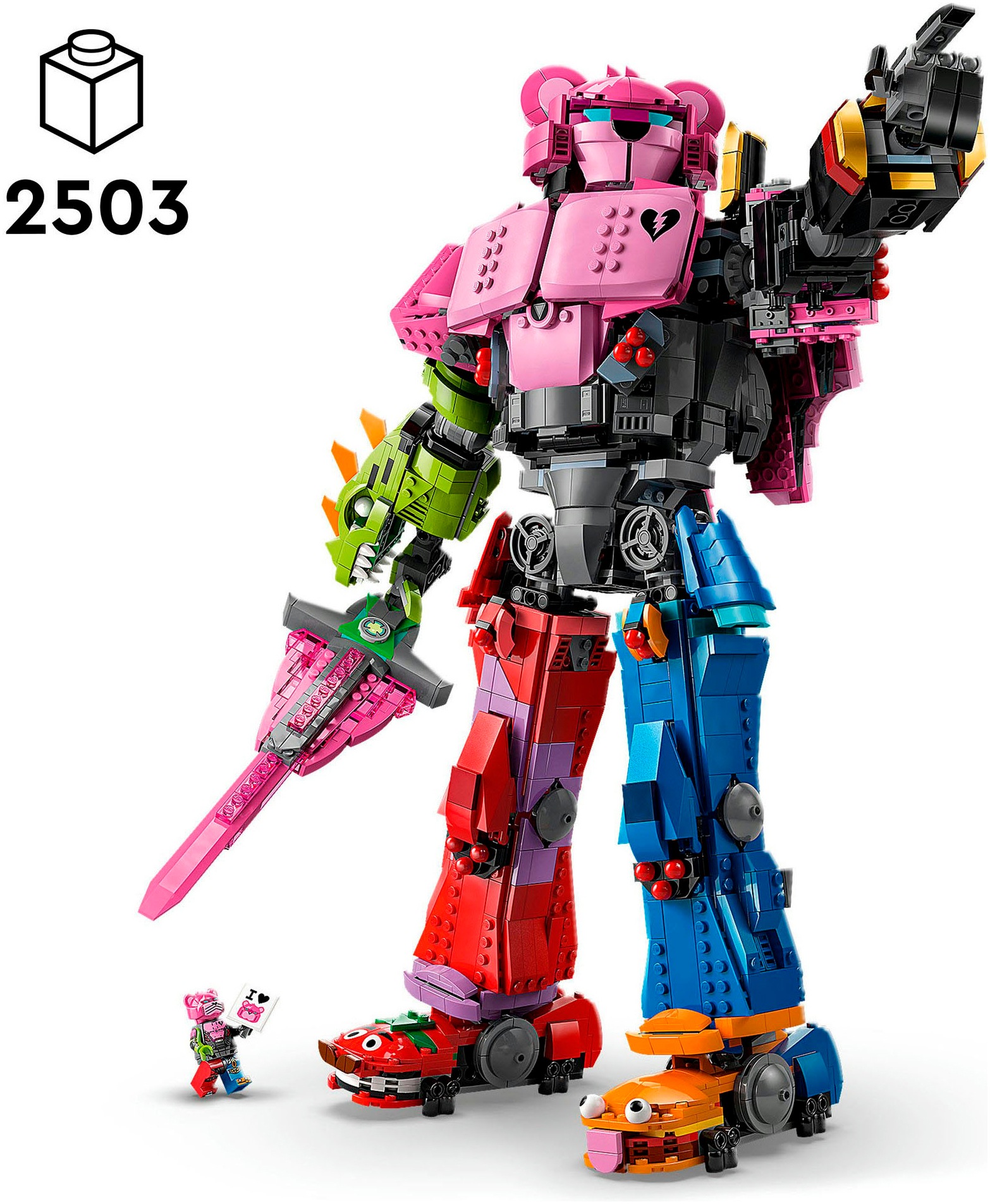 LEGO® Konstruktionsspielsteine »Mecha-Anführer (77078), LEGO Fortnite«, (2503 St.), Made in Europe