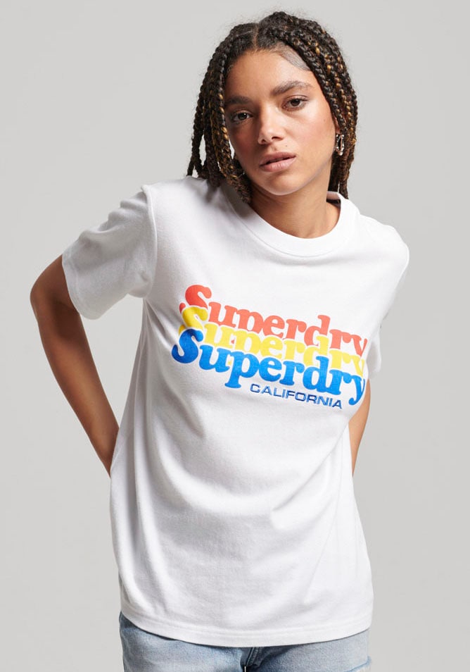 Superdry Rundhalsshirt "VINTAGE SCRIPTED INFILL TEE"