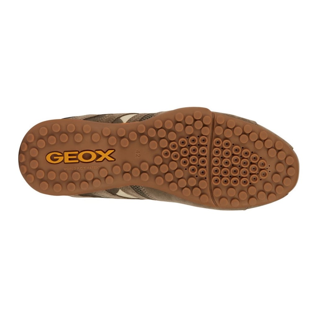 Geox Sneaker »UOMO SNAKE A«, mit stylischem Muster, Freizeitschuh, Halbschuh, Schnürschuh