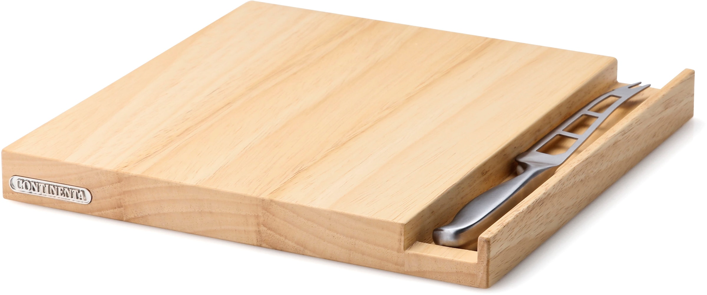 Continenta Käsebrett "mit Messer, Gummibaum" hochwertige Verarbeitung, inkl günstig online kaufen