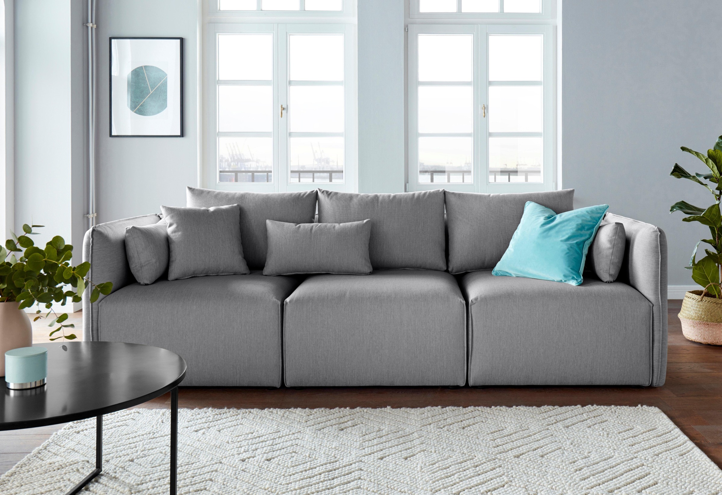 OTTO home 3-Sitzer "Nöre" 3 Teile, in vielen Bezugsqualitäten und Farben s. günstig online kaufen