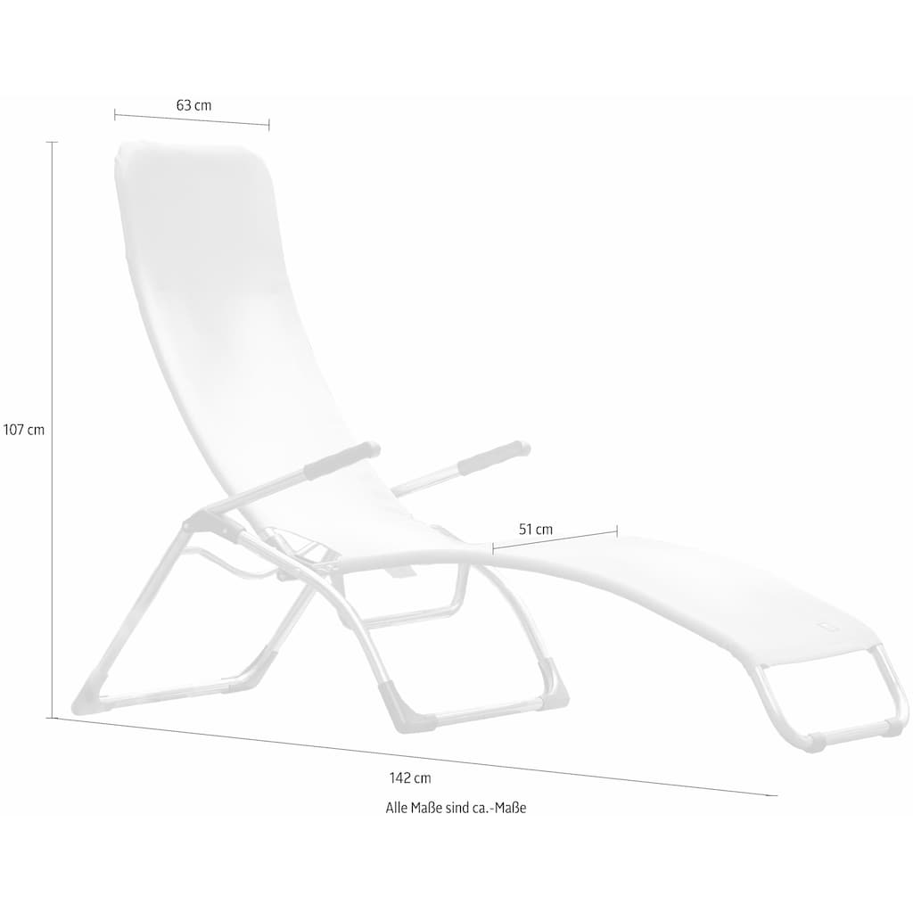 jankurtz Relaxliege »fiam samba«, wetterfest und UV-beständig