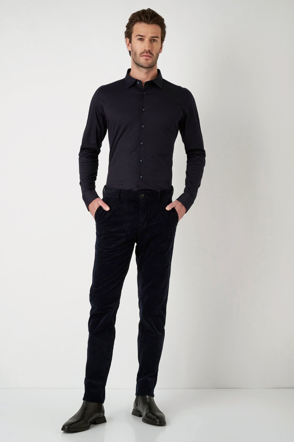 Desoto Jersey Shirt Slim Fit Blue Size S 3
