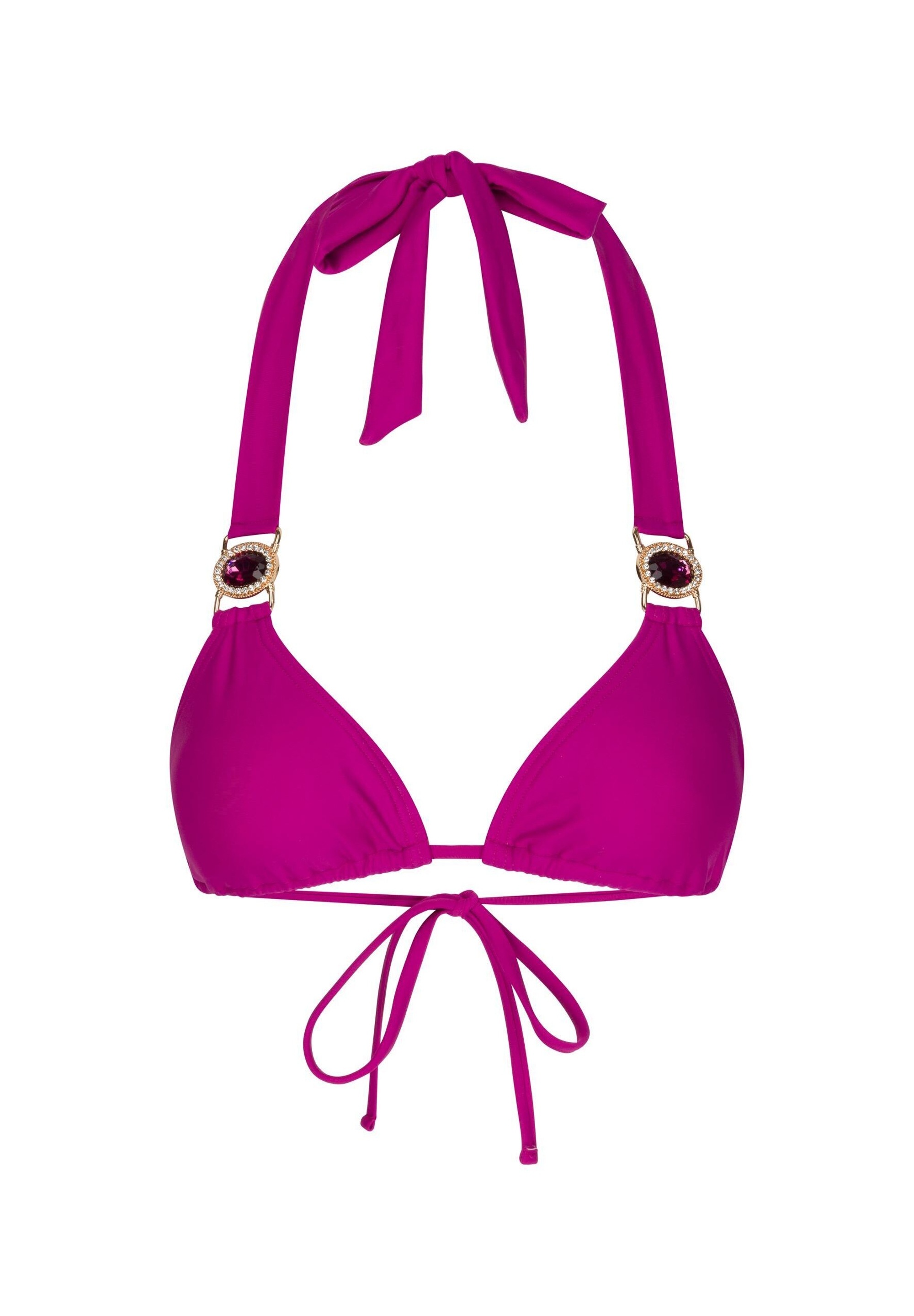 Moda Minx Triangel-Bikini-Top »Amour Triangle«, (1 St.), mit stilvollem Steinbesatz