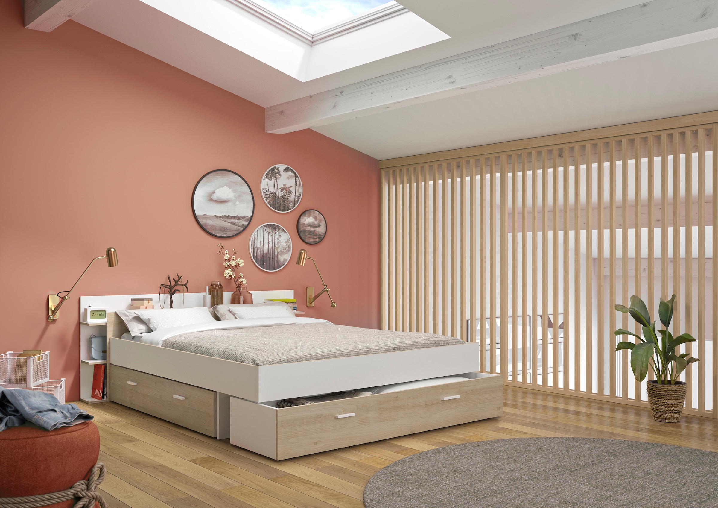 Gami Stauraumbett »Stauraumbett 160 X 200« Mit viel Stauraum