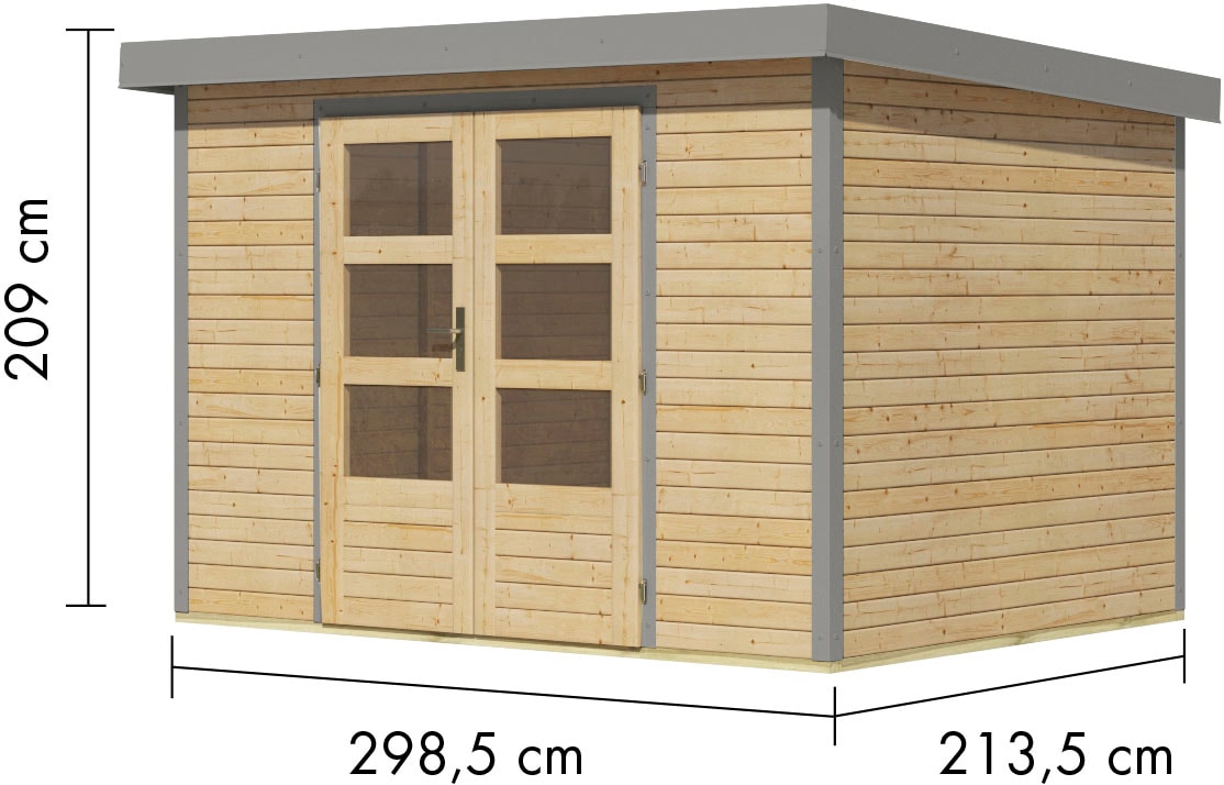 Karibu Gartenhaus »Jupiter 4 A«, in verschiedenen Farben