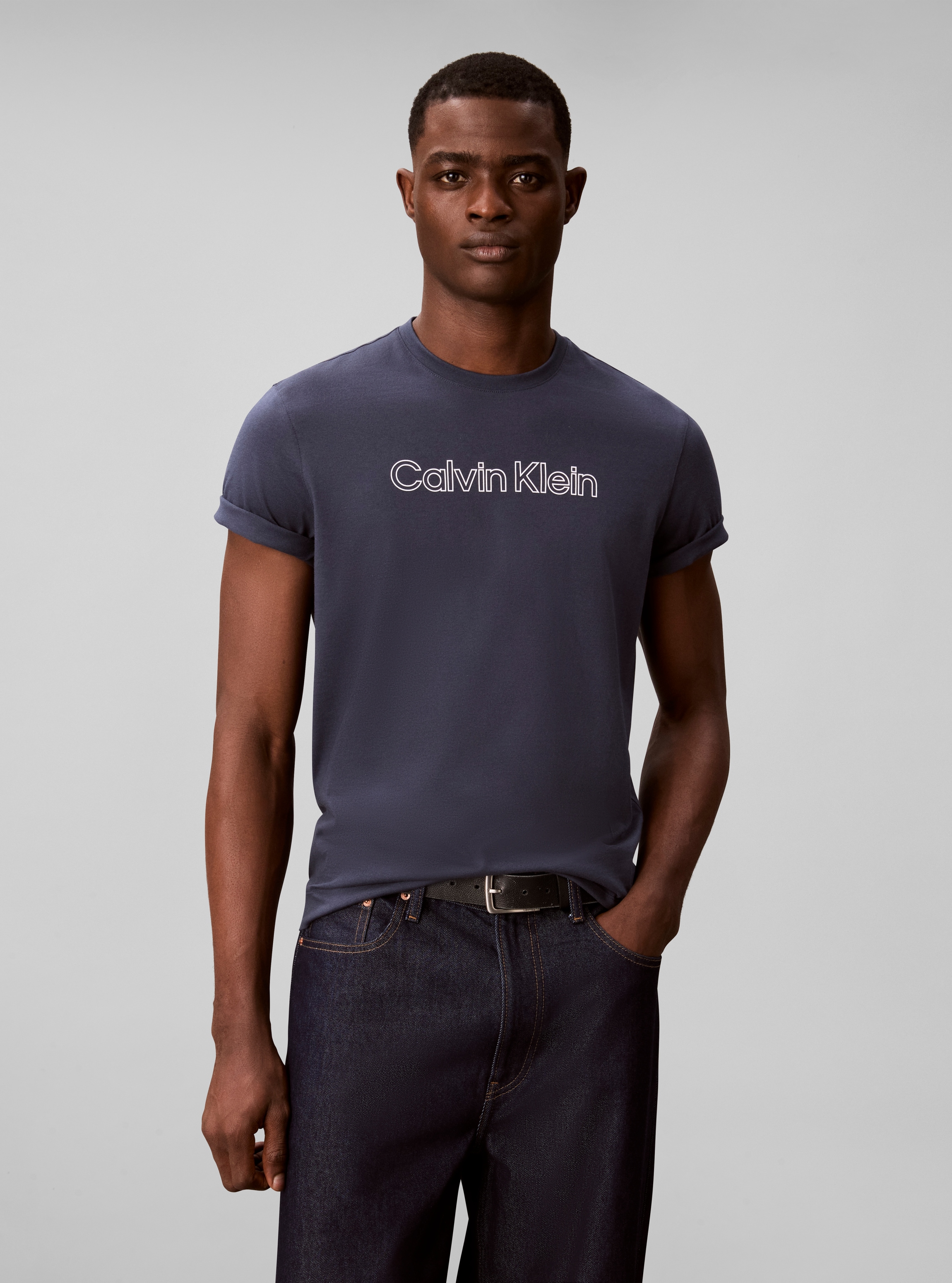 Calvin Klein T-Shirt "LOGO GRAPHIC" Regular fit mit Rundhalsausschnitt