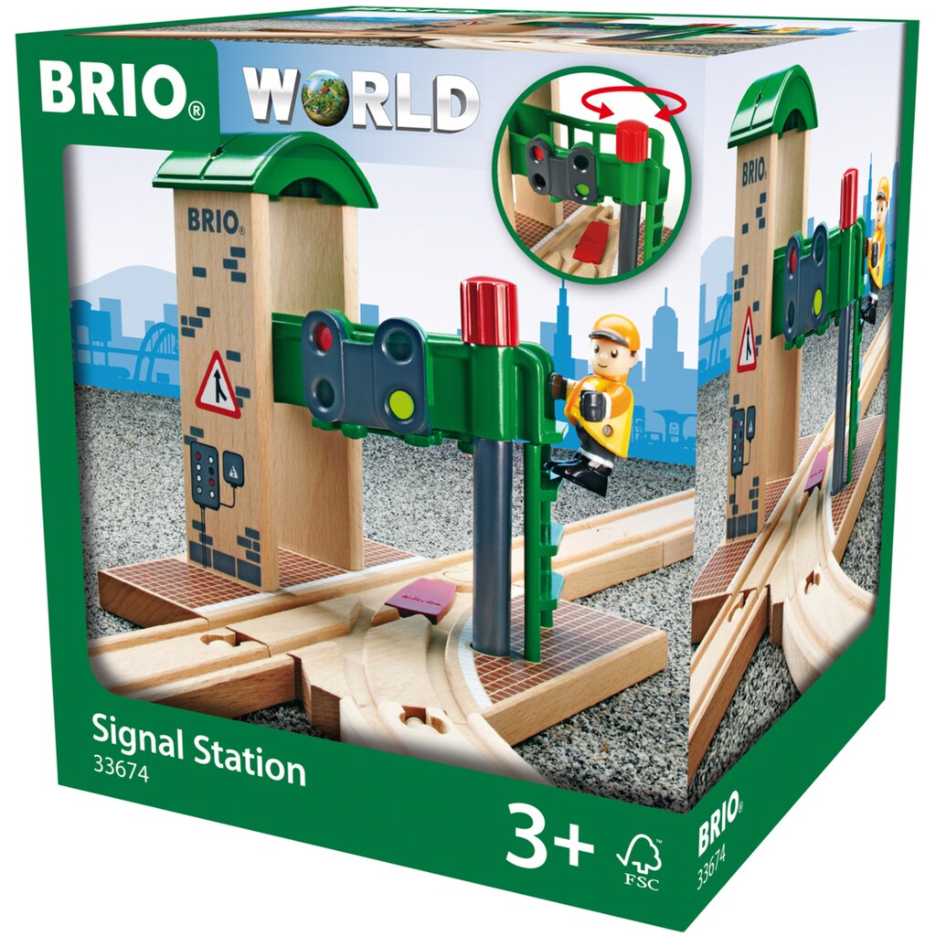 BRIO® Spielzeugeisenbahn-Gebäude »BRIO® WORLD, Signal Station«