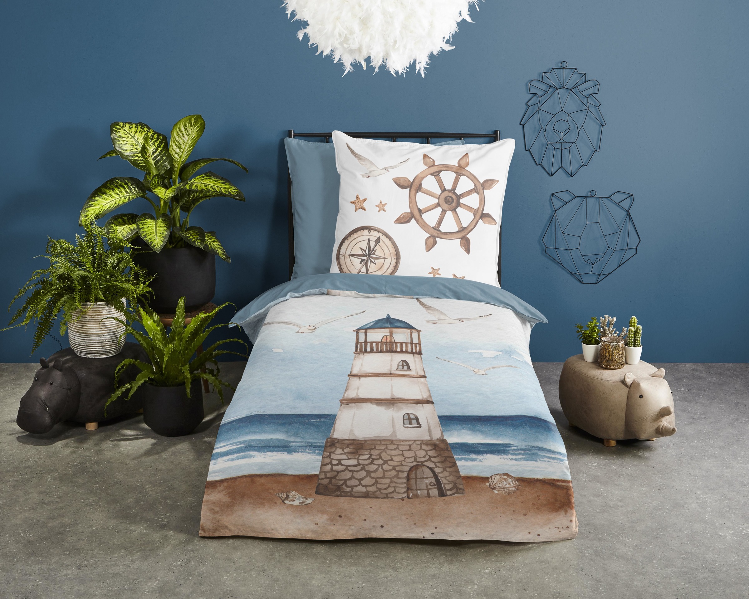 good morning Wendebettwäsche "Berlin" 2 Stk. 100% Baumwolle, Renforcé, Reiß günstig online kaufen