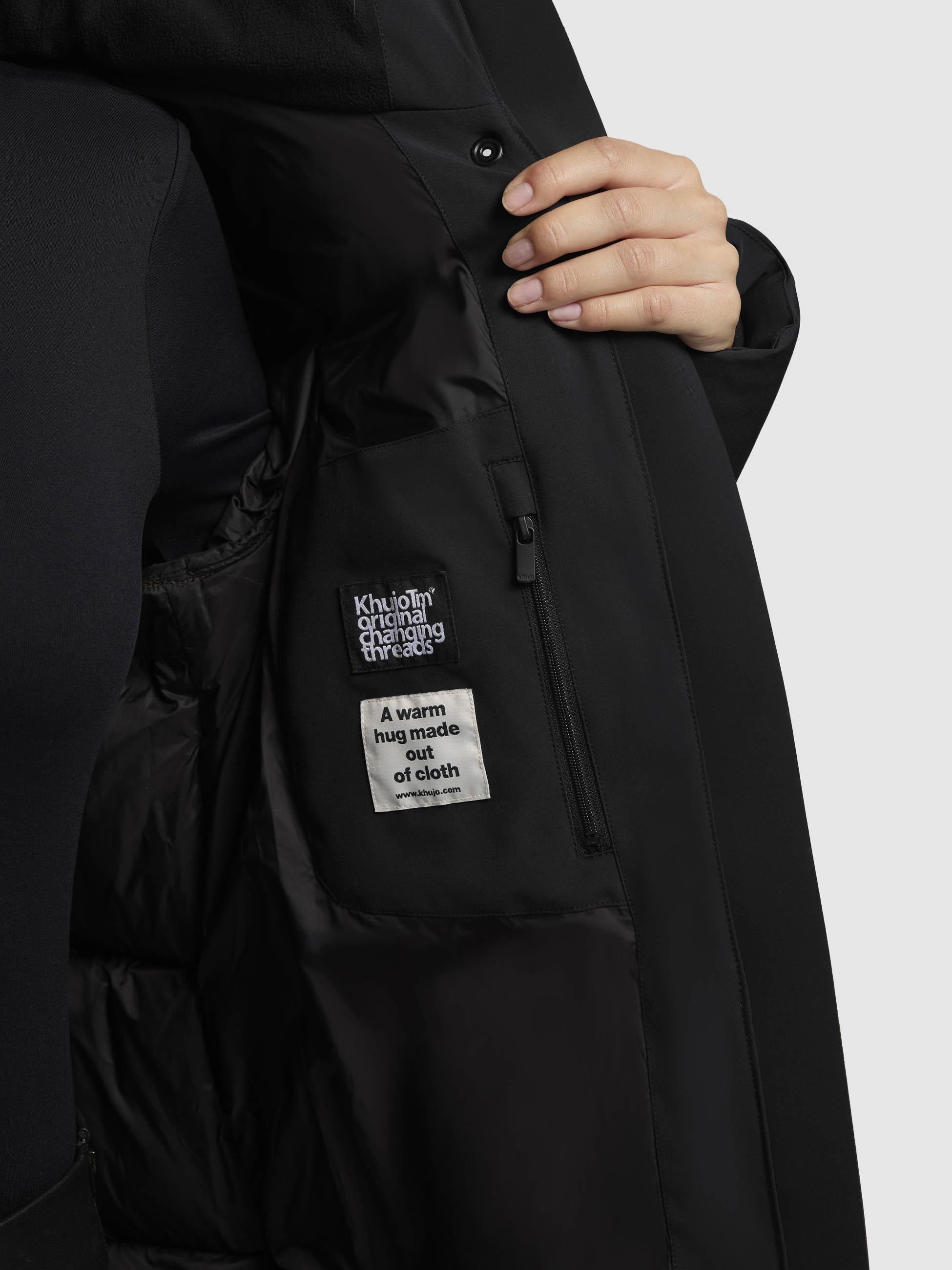 khujo Steppjacke »Lola-YM«, mit Kapuze, warme Winterjacke mit großzügiger Kapuze