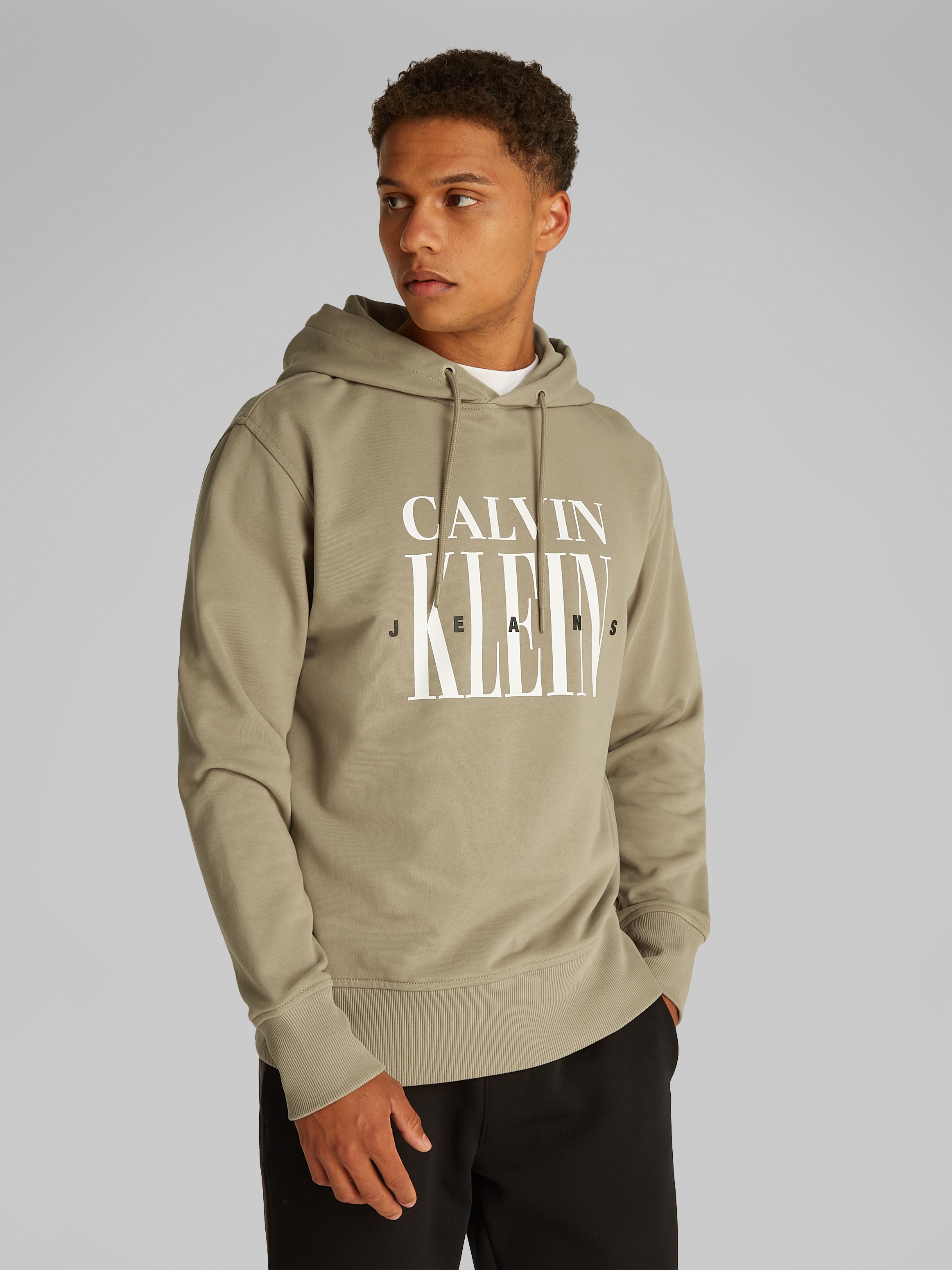 Calvin Klein Jeans Hoodie "SERIF FONT GRAPHIC HOODIE", mit großem Logodruck günstig online kaufen