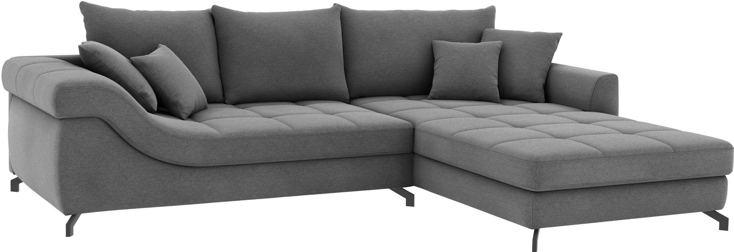 Mr. Couch Ecksofa »Taylor, L-Form, wahlweise mit Kaltschaum« wahlweise mit Kaltschaum bis 140 kg pro Sitzplatz belastbar