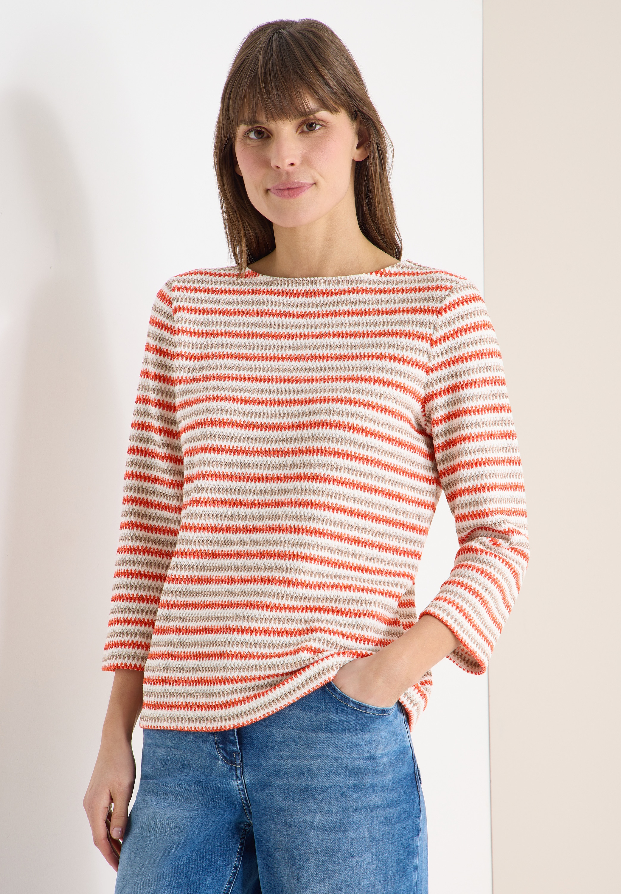 Cecil 3/4-Arm-Shirt mit 3/4 Ärmeln
