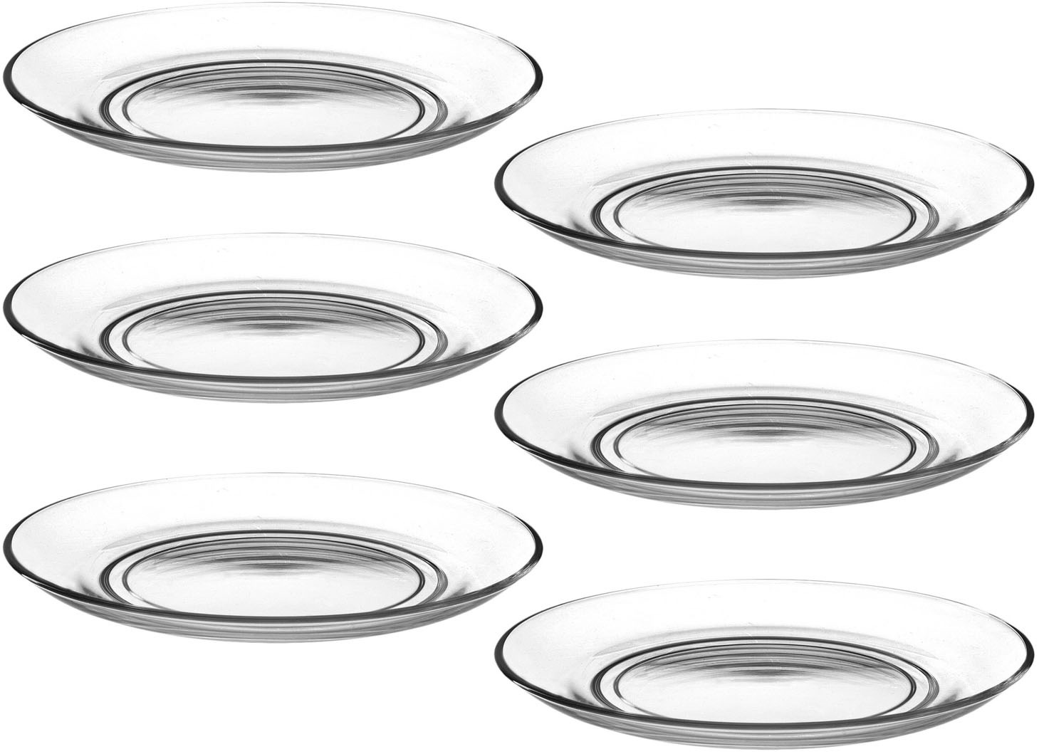 LEONARDO Dessertteller »Senso«, (Set, 6 St.), Glas, Ø 21 cm