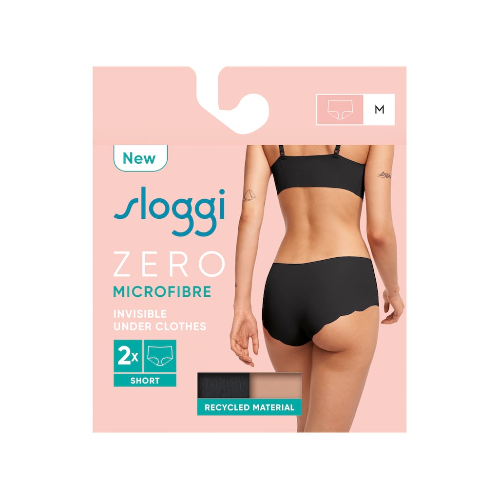 sloggi Boxershorts »ZERO Microfibre 2.0 Short C2P«, (2 St., Packung)