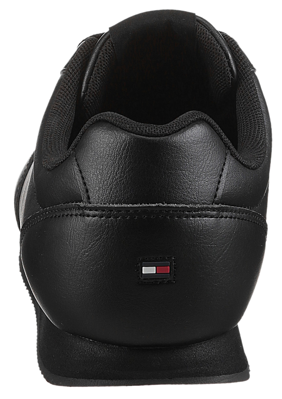 Tommy Hilfiger Sneaker »LO RUNNER PU MIX«, Freizeitschuh, Halbschuh, Schnürschuh mit gepolstertem Schaftrand
