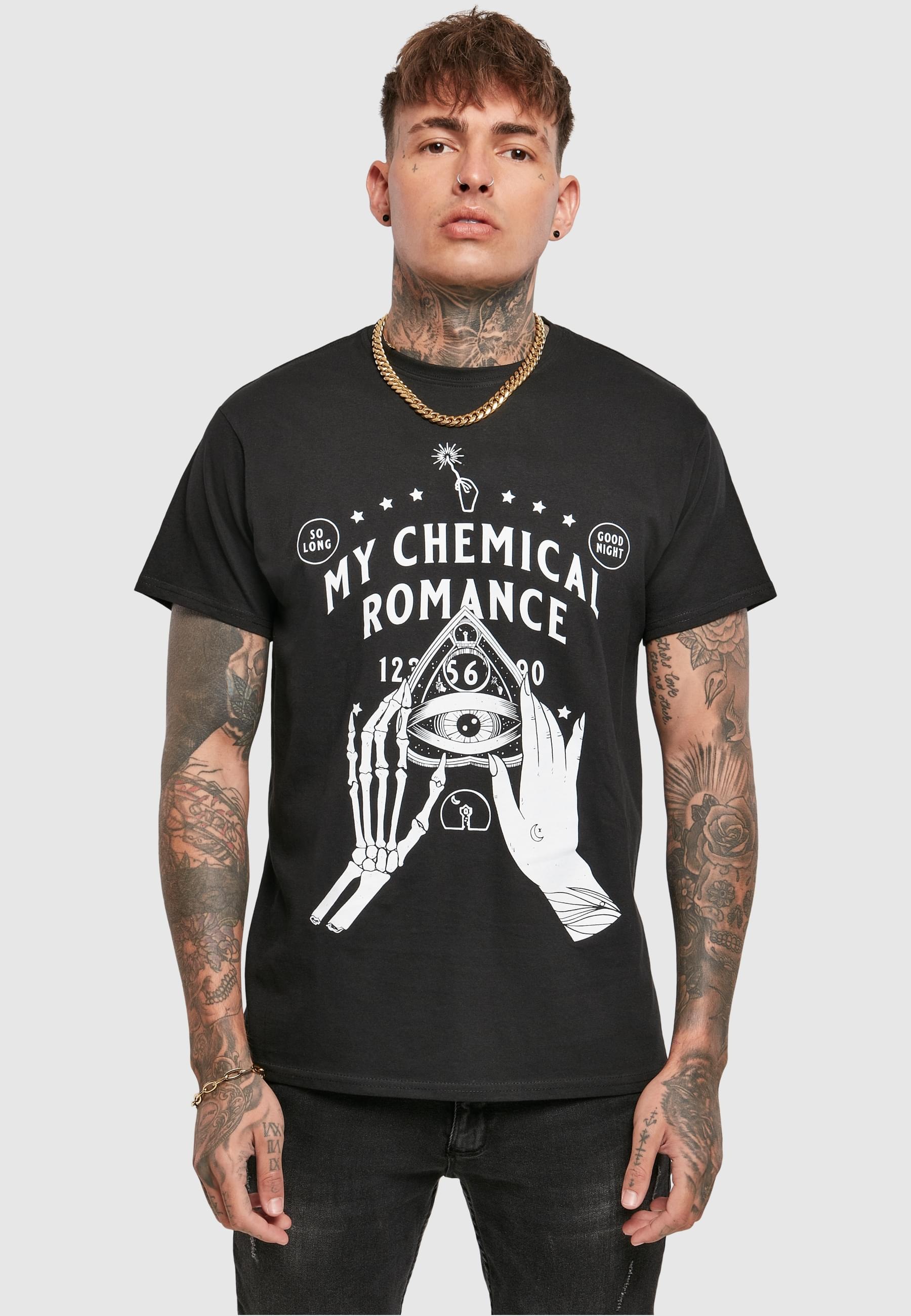 Merchcode T-Shirt »Merchcode Herren My Chemical Romance Pyramid Tee«, (1 tlg.)