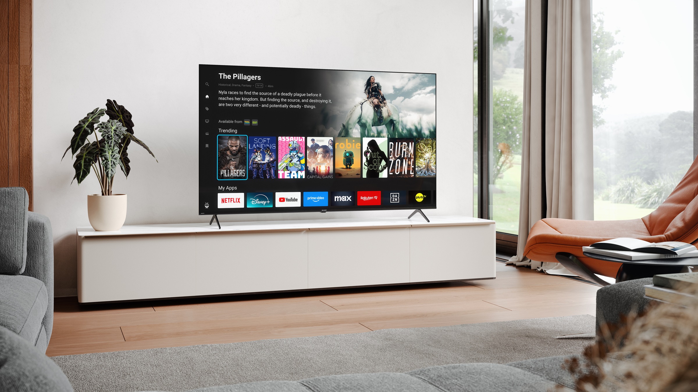 Sharp QLED-Fernseher »4T-C65HMx« 164 cm/65 ″ Smart-TV