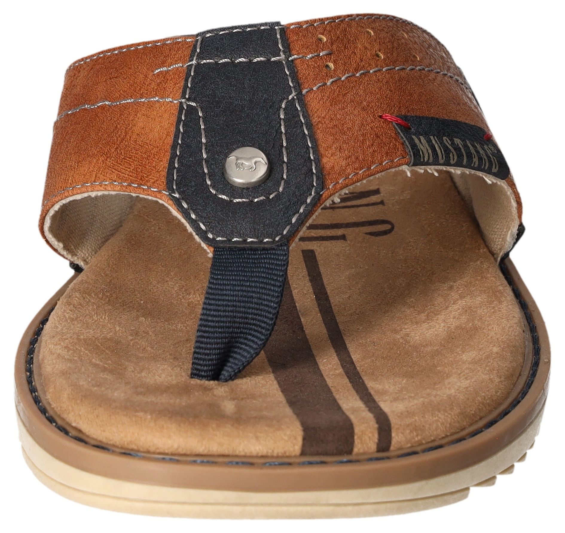 Thumbnail - Mustang Shoes Zehentrenner, Sommerschuh, Schlappen, Poolslides, Badeschuh, stylische Farbkombi