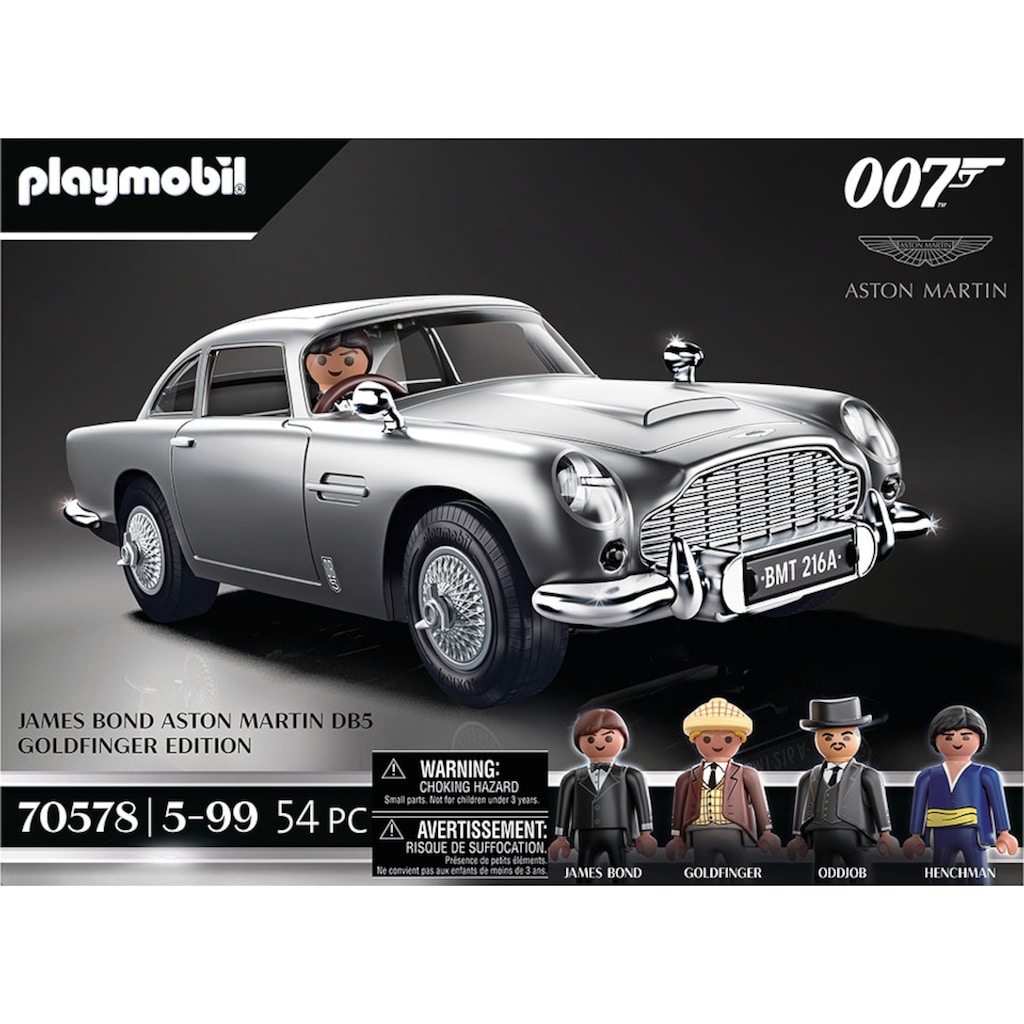 Playmobil® Konstruktions-Spielset »James Bond Aston Martin DB5 - Goldfinger Edition (70578)«, (54 St.)