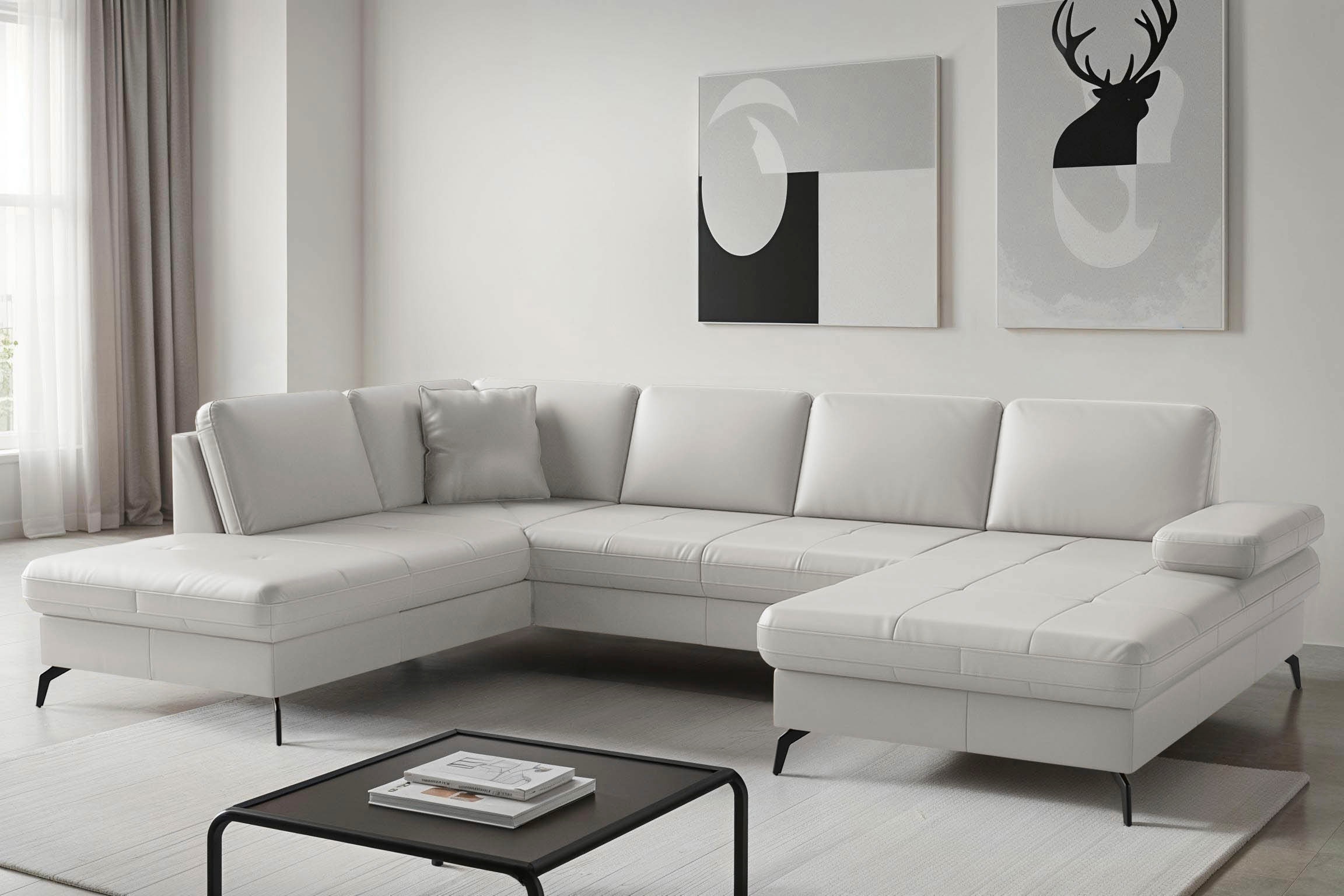 sit&more Wohnlandschaft "Morris Jubi, Breite 300 cm" mit Armteilfunktion, optional mit Schlaffunktion