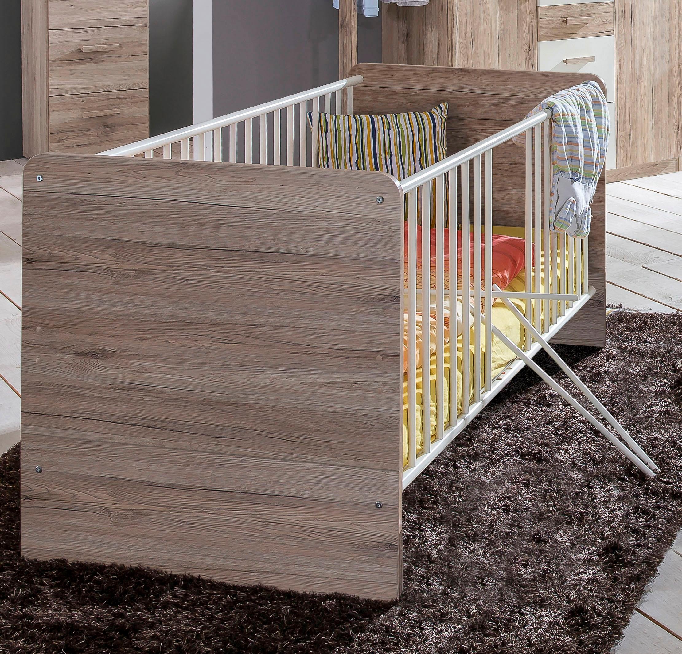 Wimex Babyzimmer-Komplettset »Bergamo«, (Set, 3 St.), Bett + Wickelkommode + 2 trg. Schrank