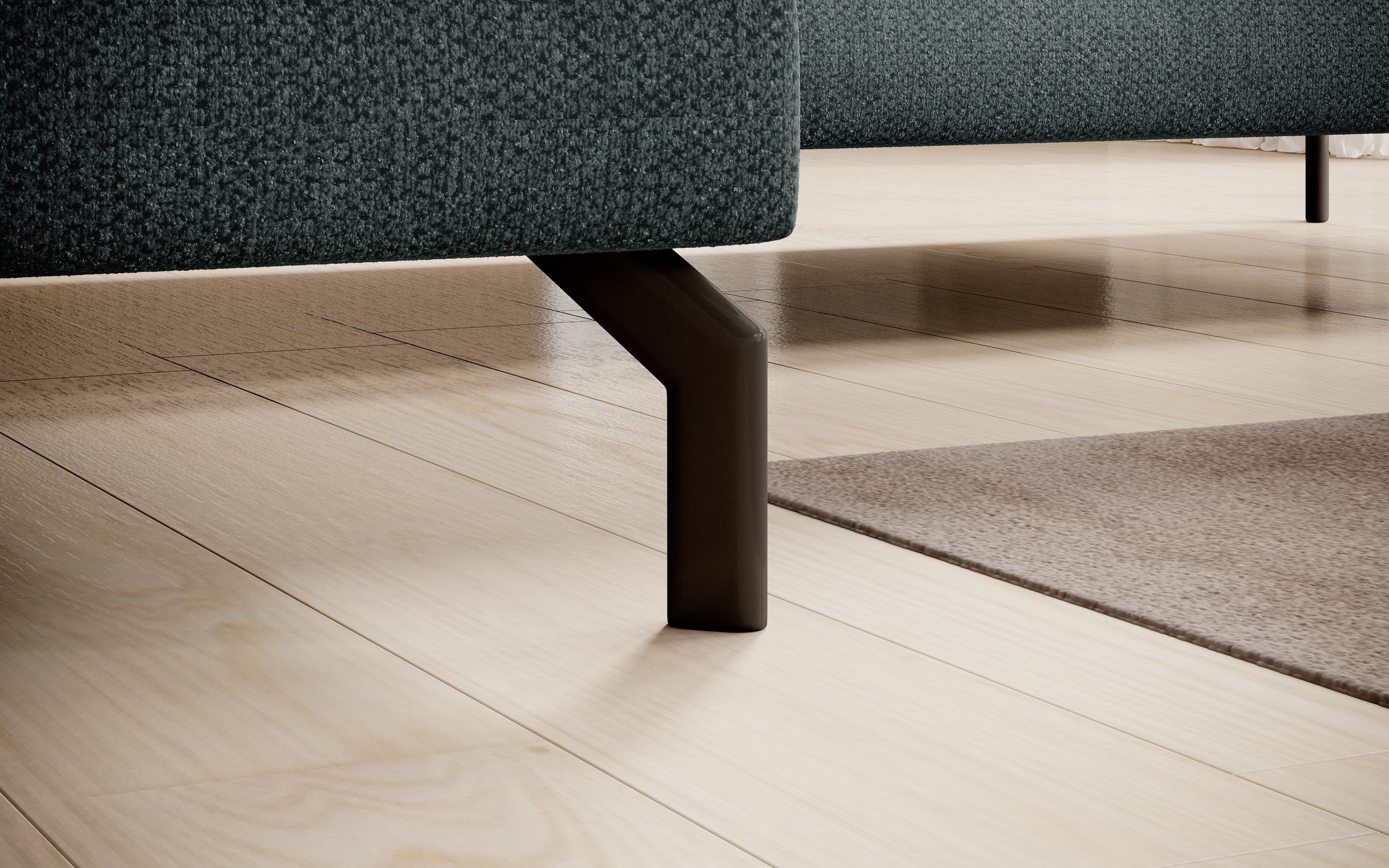 INOSIGN Ecksofa »Cross, mit softem Sitz, L-Form, wendbare Zierkissen, Breite 284 cm«, Couch mit vielen Kissen, stylische Kreuznaht, elegante Metallfüße