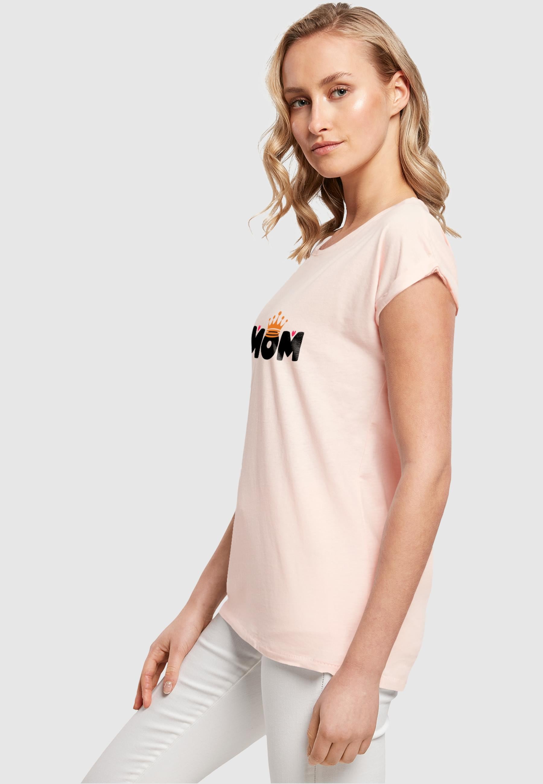 Merchcode T-Shirt »Merchcode Damen Ladies Mothers Day - Queen Mom T-Shirt«, (1 tlg.)