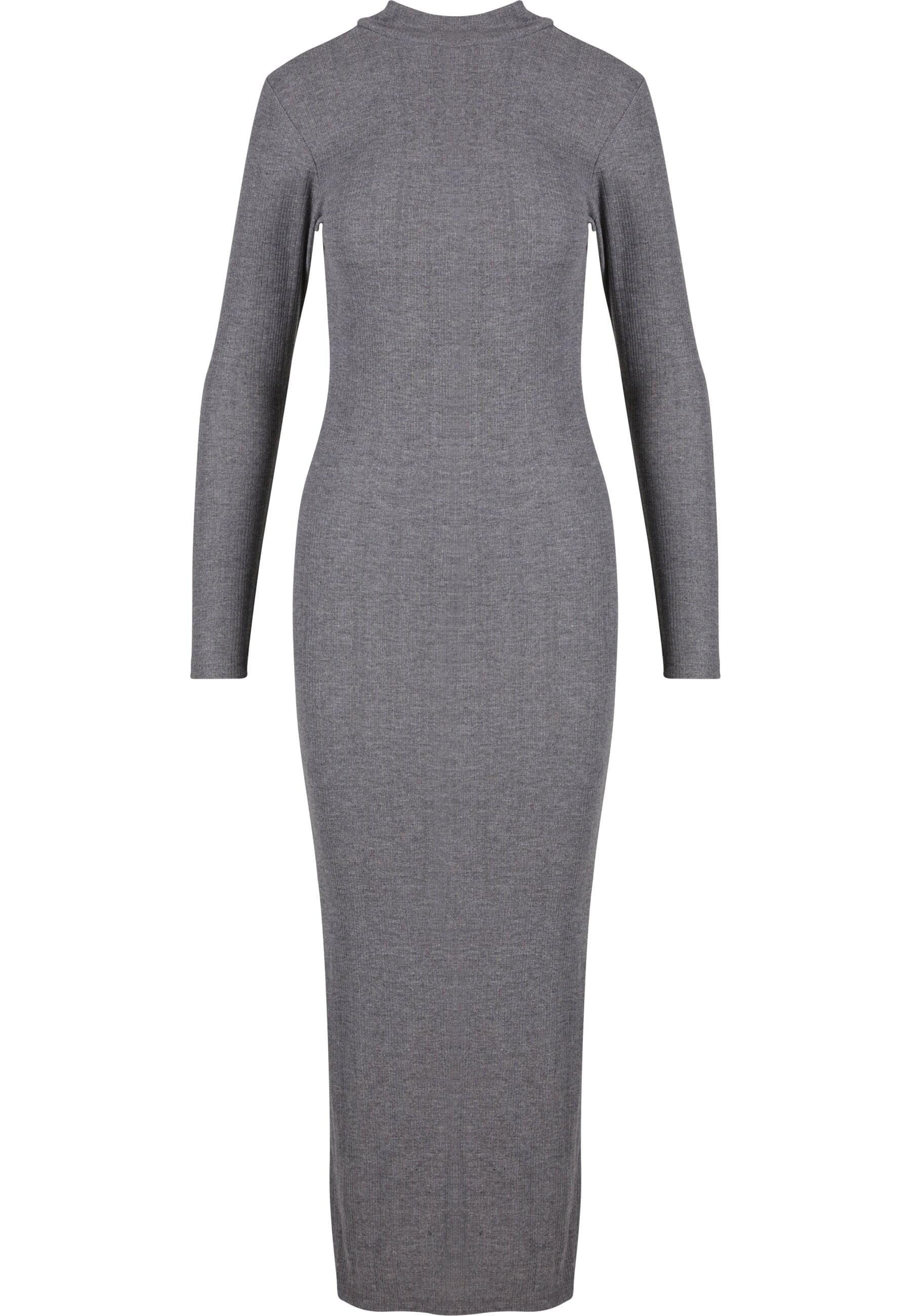 URBAN CLASSICS Shirtkleid "Urban Classics Ladies Rib Longlseeve Mockneck Dr günstig online kaufen