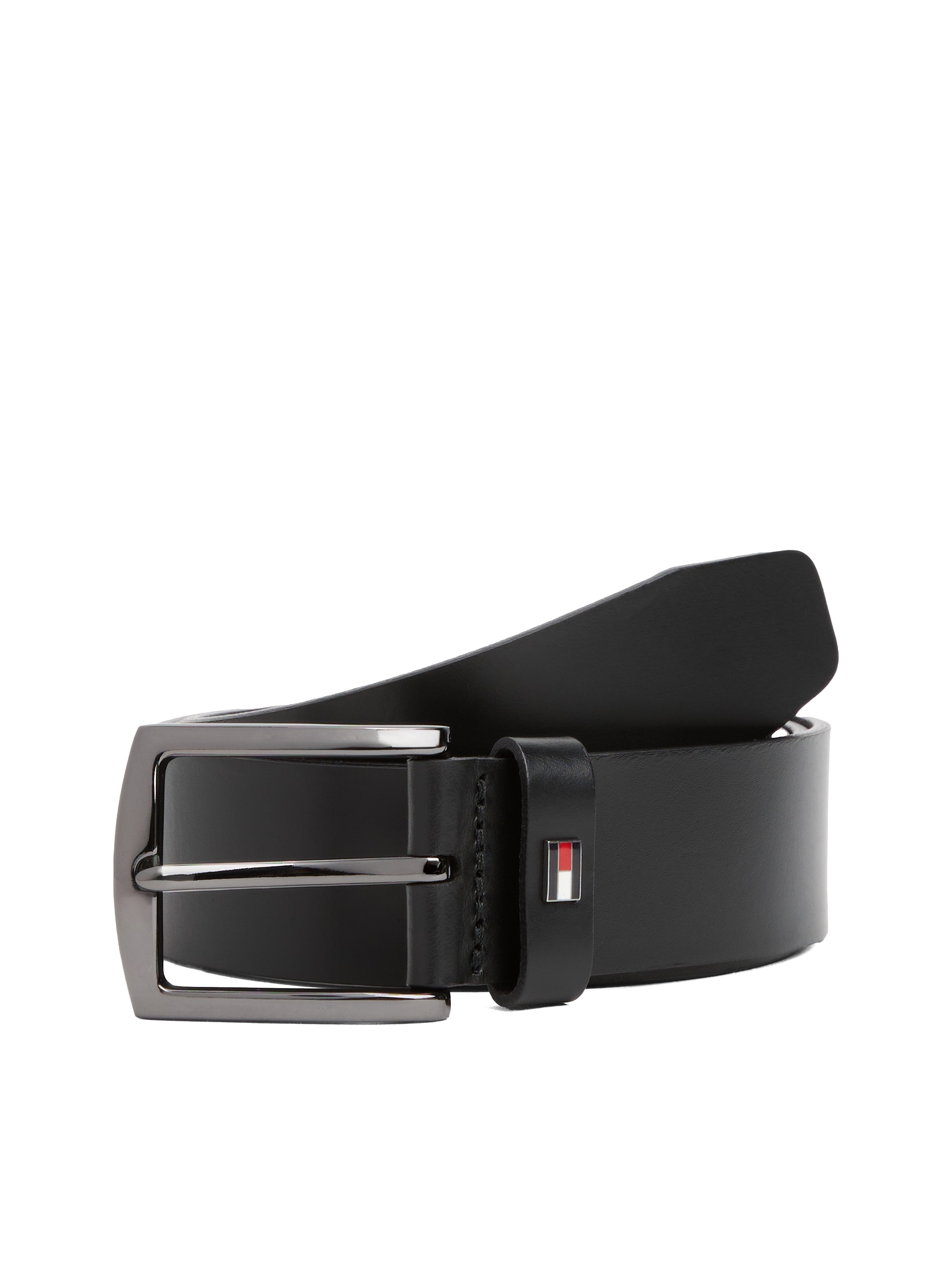Tommy Hilfiger Ledergürtel »DENTON 3.5 EXT«, Einfachdornschließe, Metalllogo