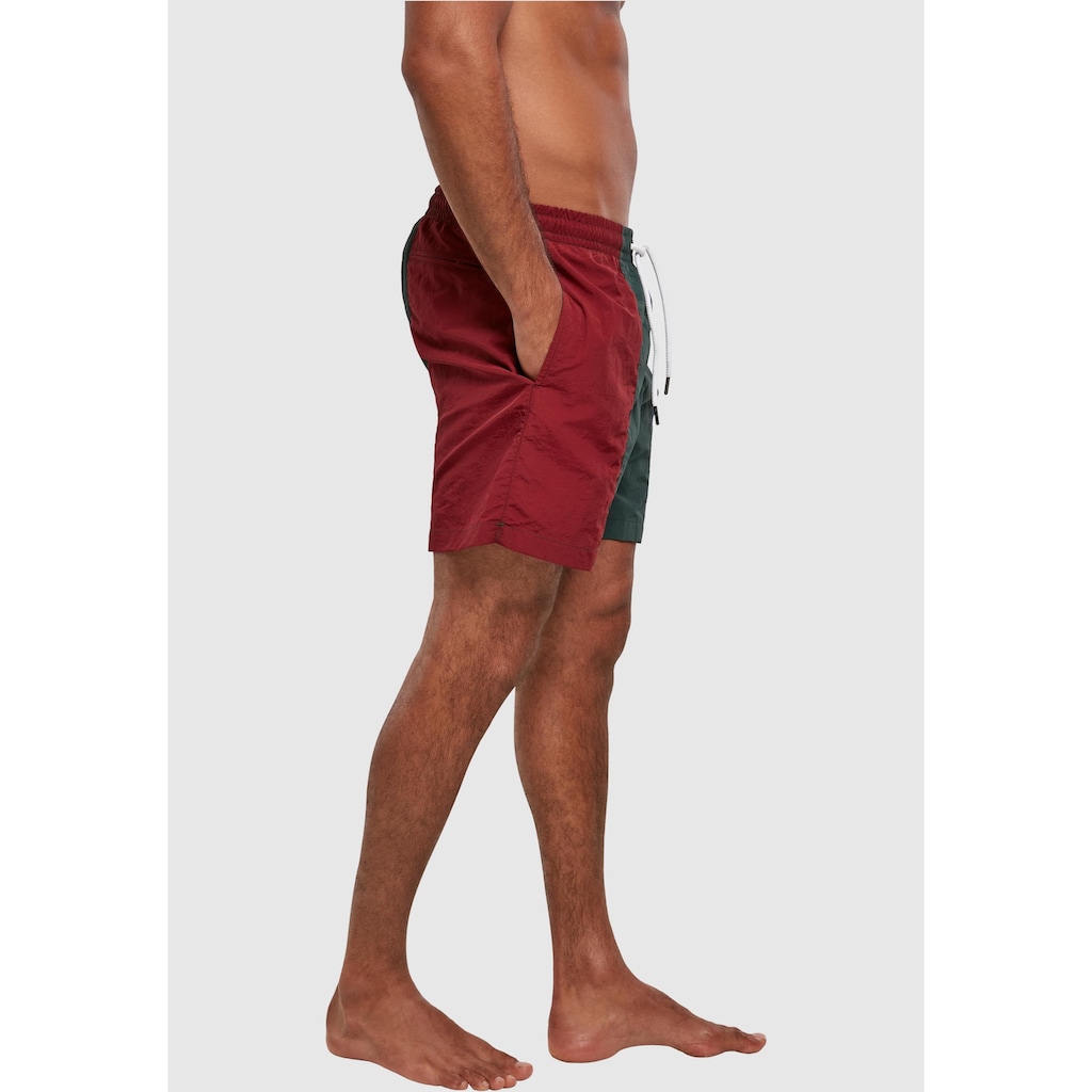 URBAN CLASSICS Badeshorts »Urban Classics Herren 3-Tone Swim Shorts«