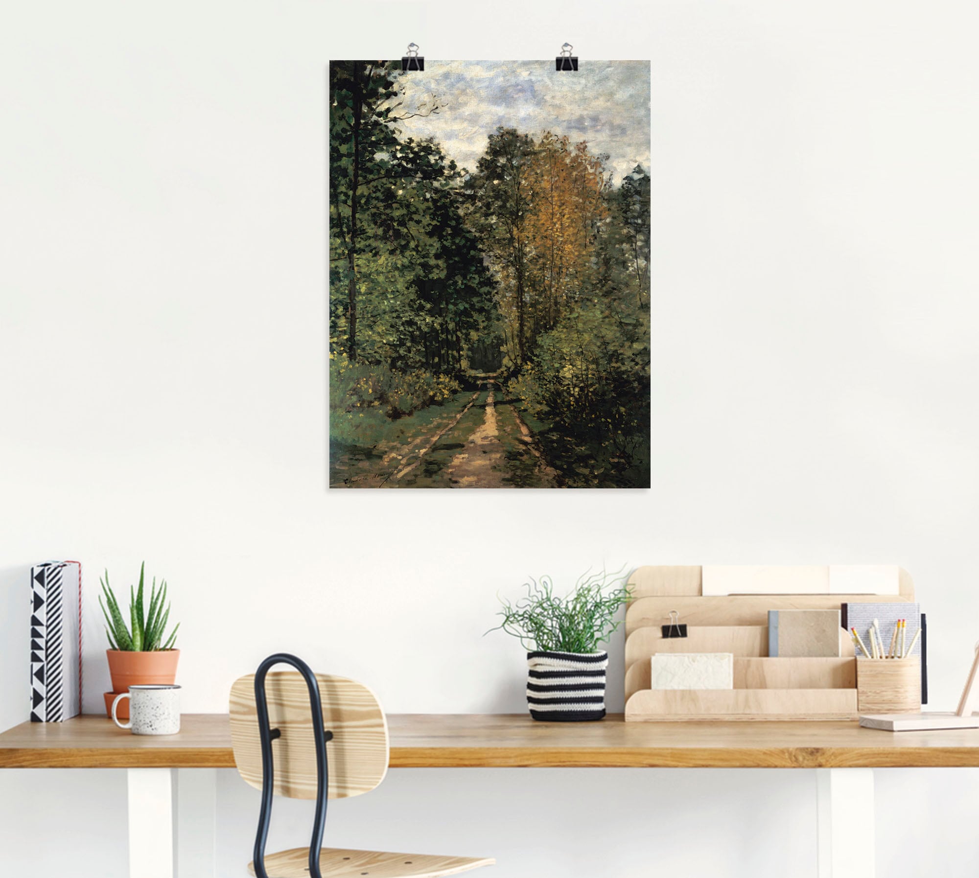 Artland Wandbild »Waldweg.«, Wald, (1 St.), als Alubild, Leinwandbild, Wandaufkleber oder Poster in versch. Größen