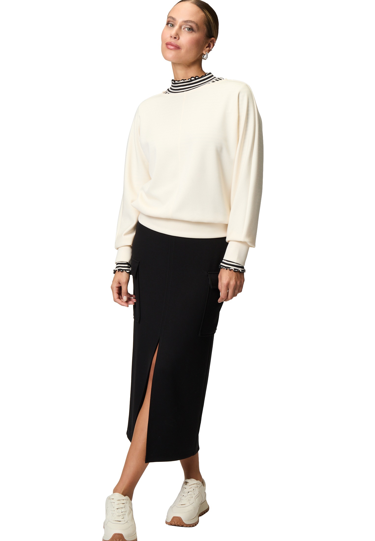 Zero Sweatshirt »zero Sweatshirt mit U-Boot Ausschnitt«, Plain/ohne Details