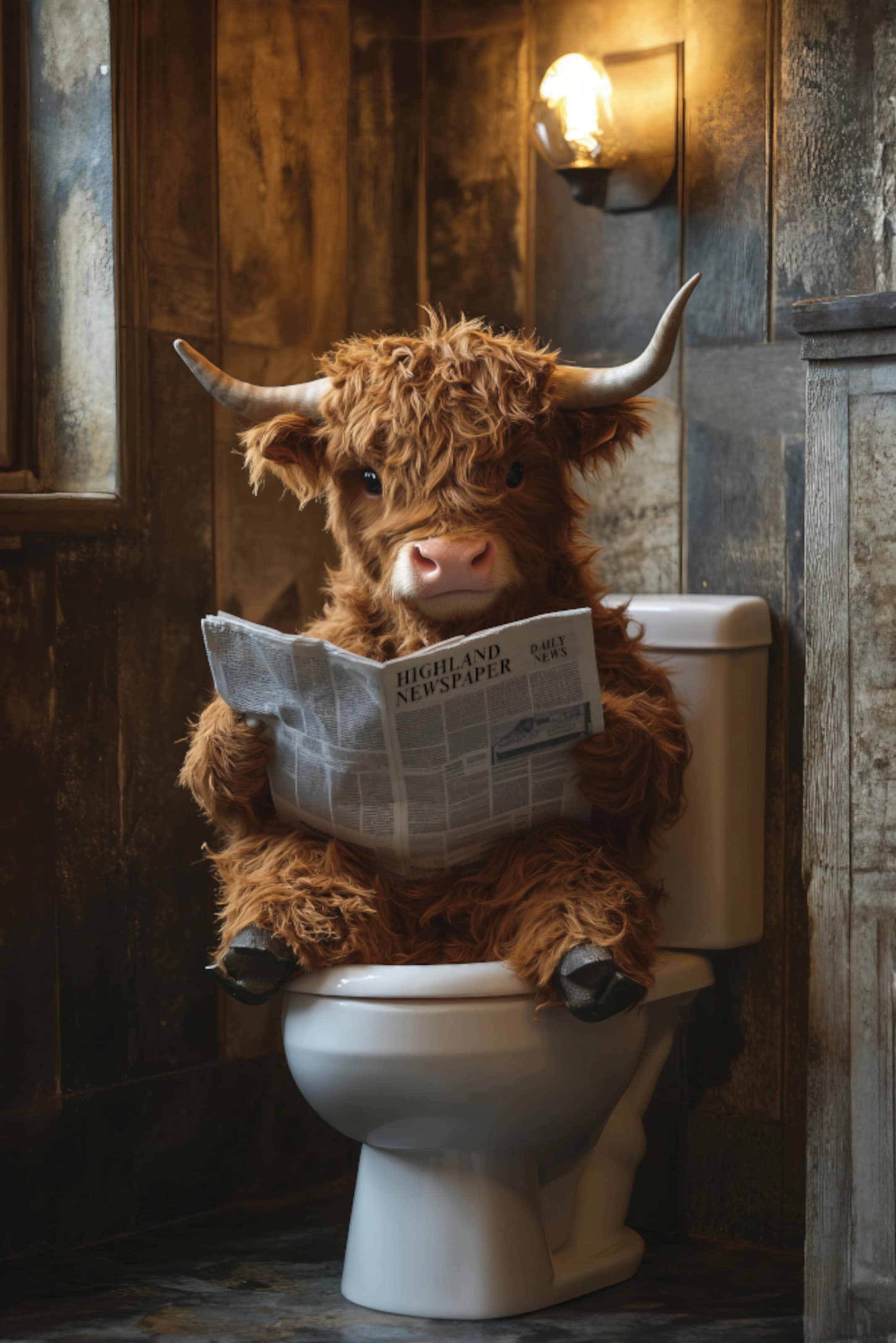 Bönninghoff Leinwandbild Hochlandrind  Humor  Kuh  Kuhbilder  Kühe  Tiere 1 günstig online kaufen