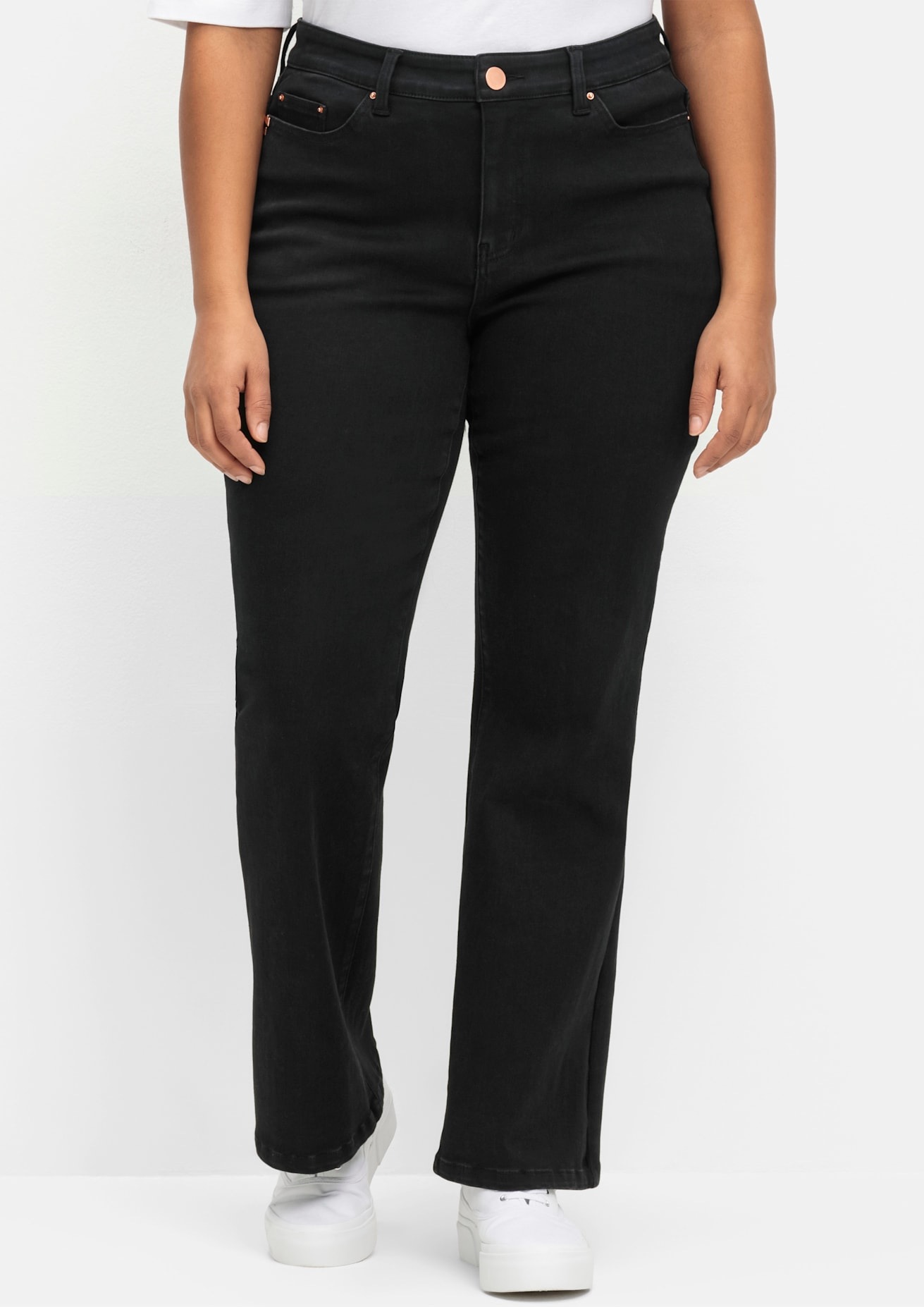 Sheego Bootcut-Jeans 1 Stk. tlg. günstig online kaufen