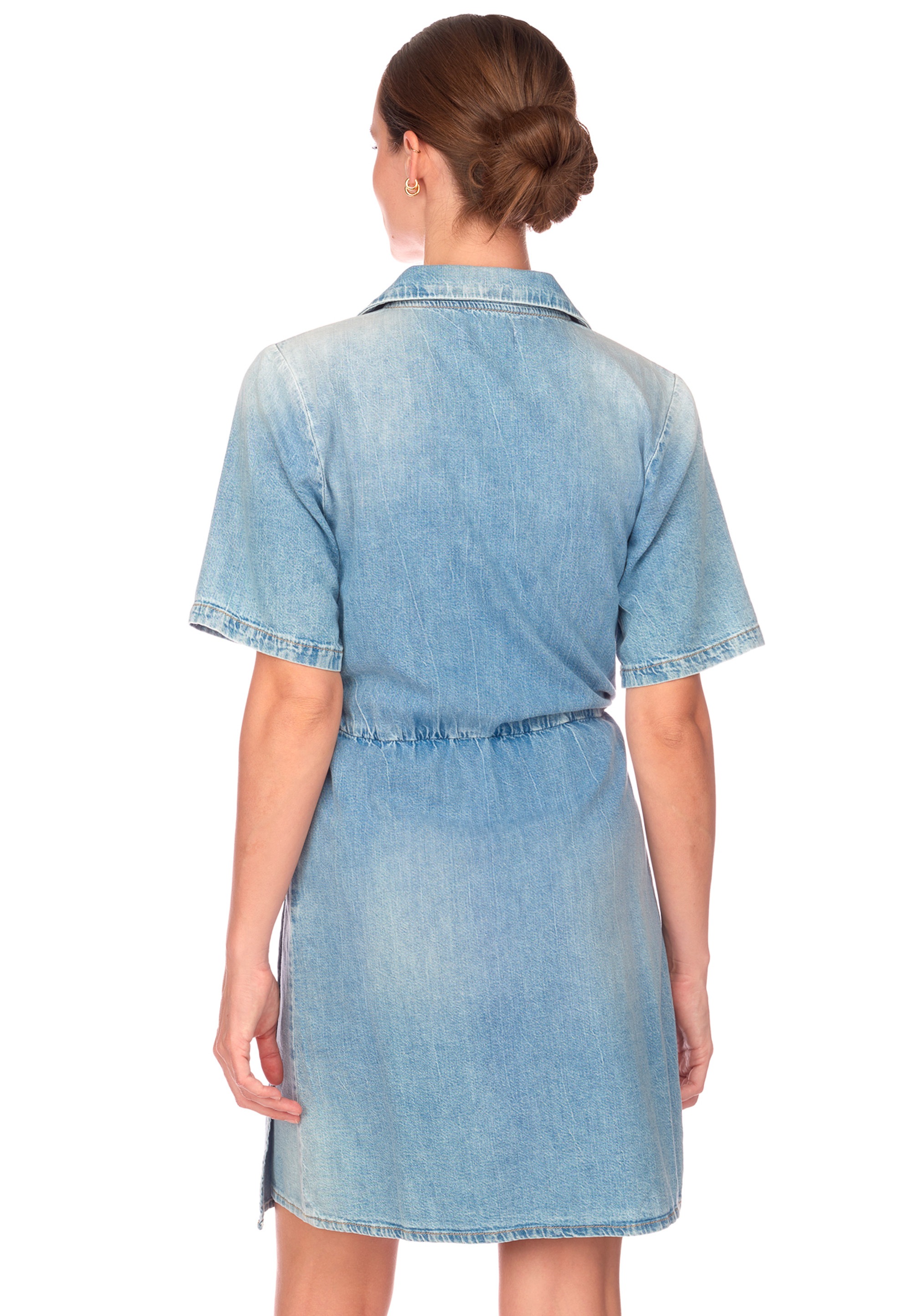 Le Temps Des Cerises Jeanskleid »FLOE«, in gewickeltem Design