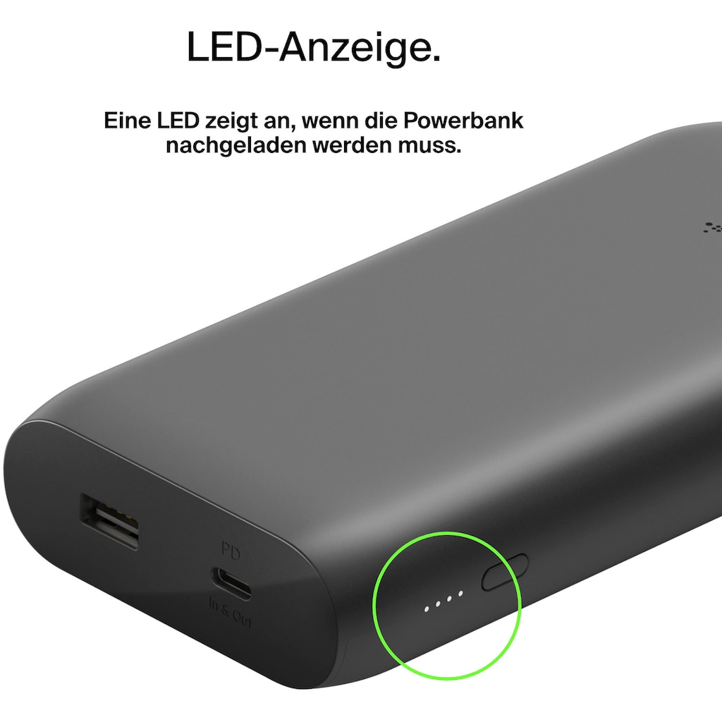 Belkin Powerbank »BOOST↑CHARGE™ USB-C PD Powerbank 20K«, 20000 mAh