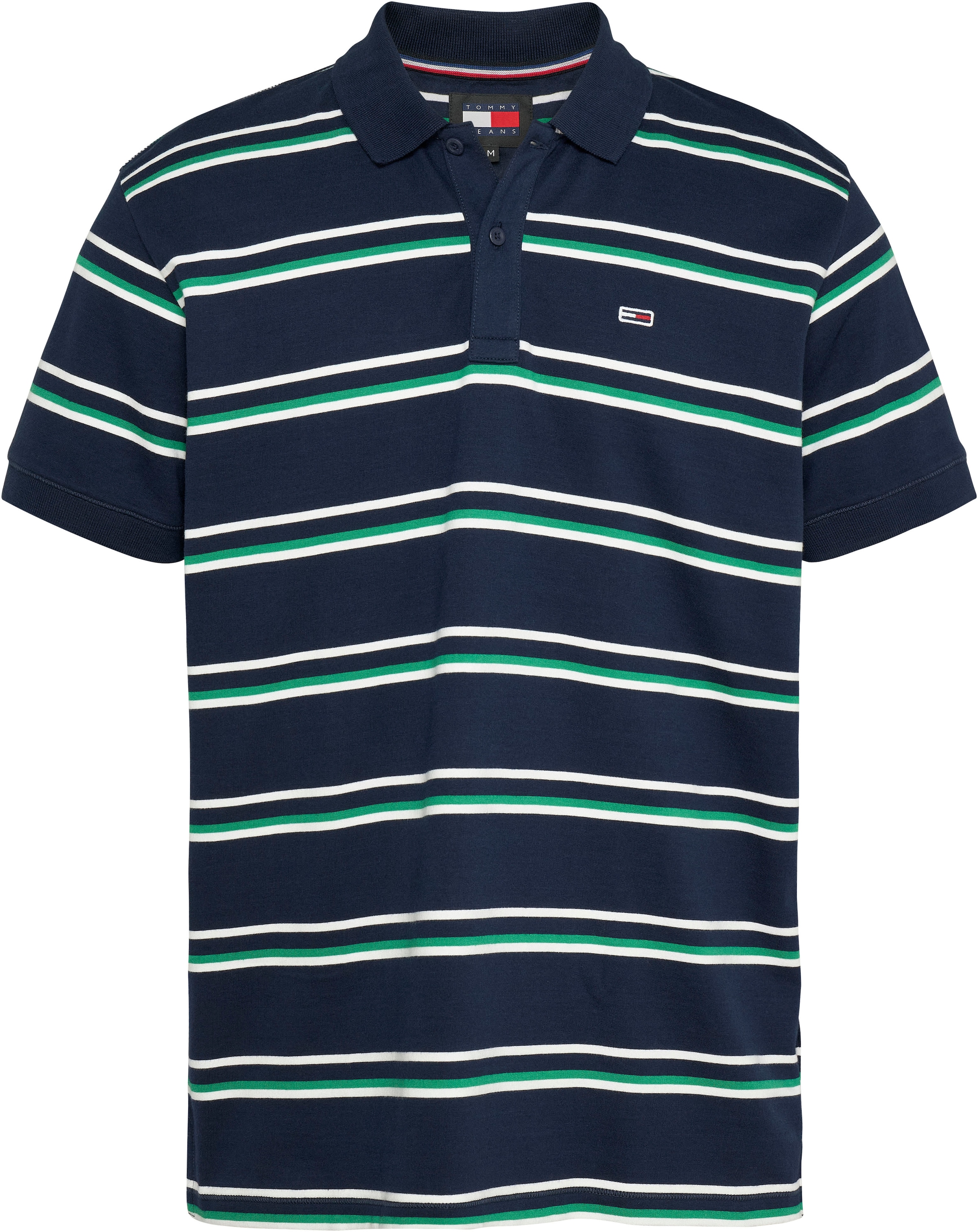 Tommy Jeans Poloshirt »TJM REG ESSENTIAL STRIPE POLO«, mit Logostickerei