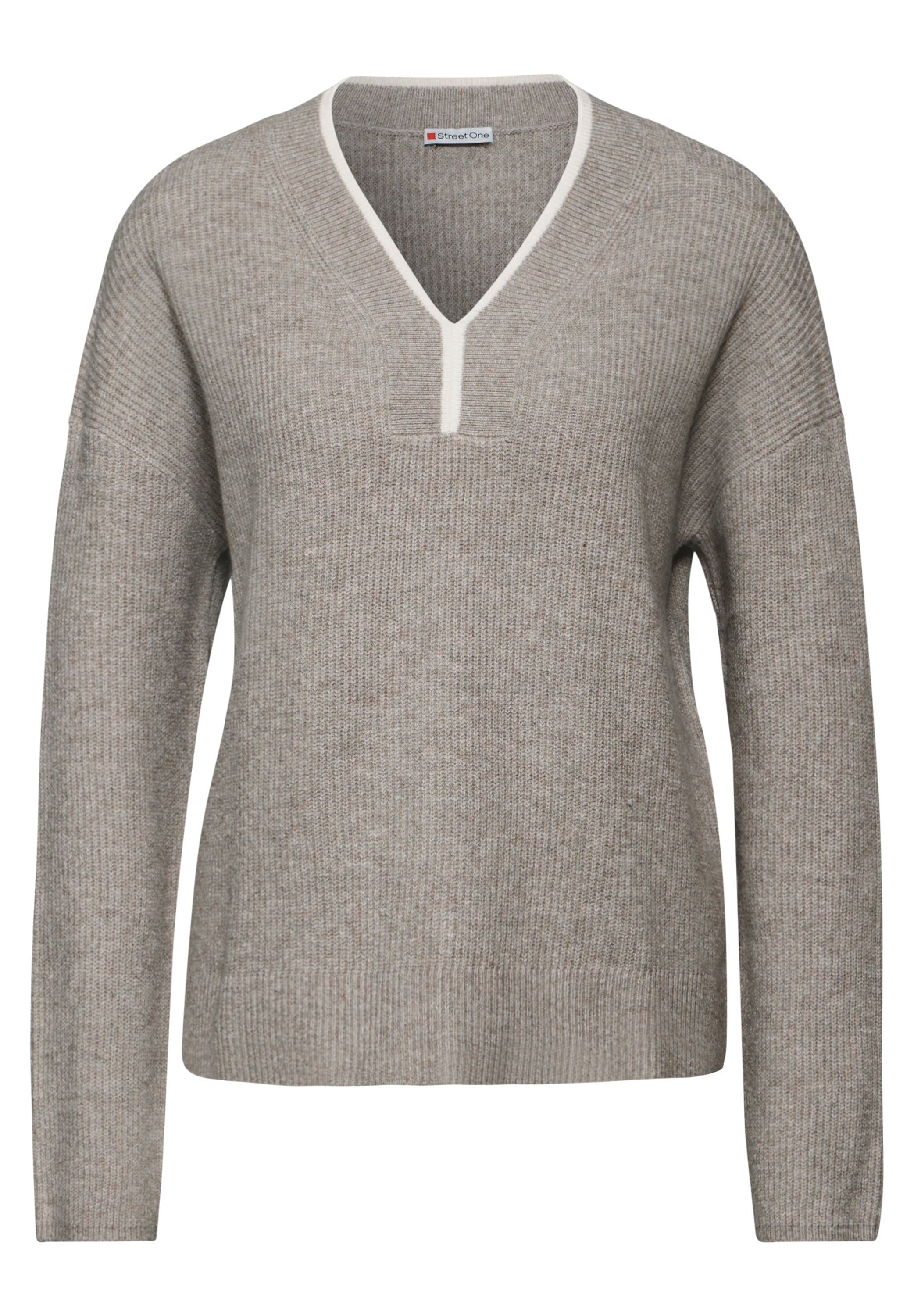 STREET ONE Strickpullover, aus softem Materialmix