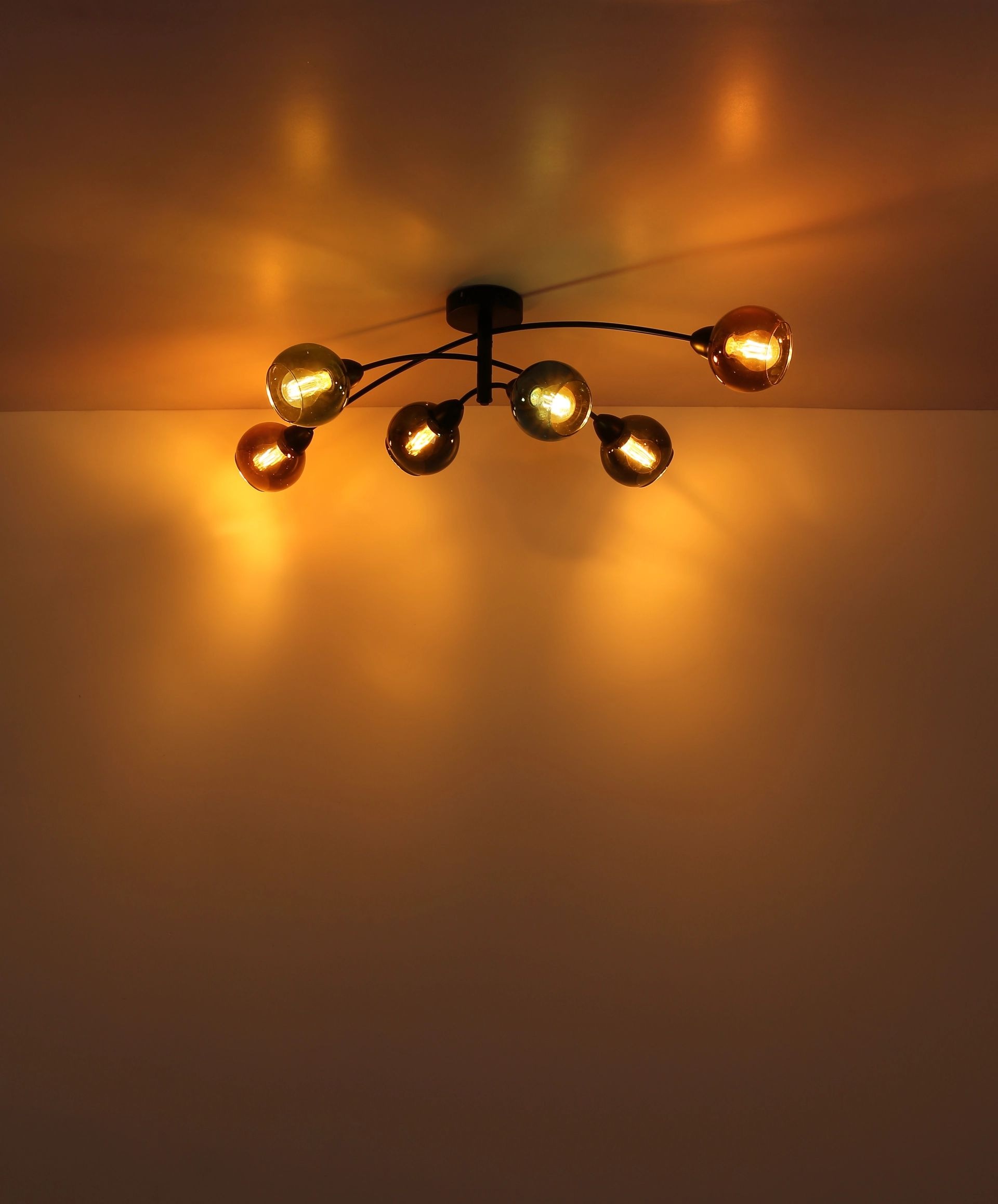 GLOBO LIGHTING LED Deckenleuchte »ZARLONA«, 4 flammig, Leuchtmittel E27 | ohne Leuchtmittel, perfekt für Räume wie das Wohnzimmer, Flur oder Esszimmer