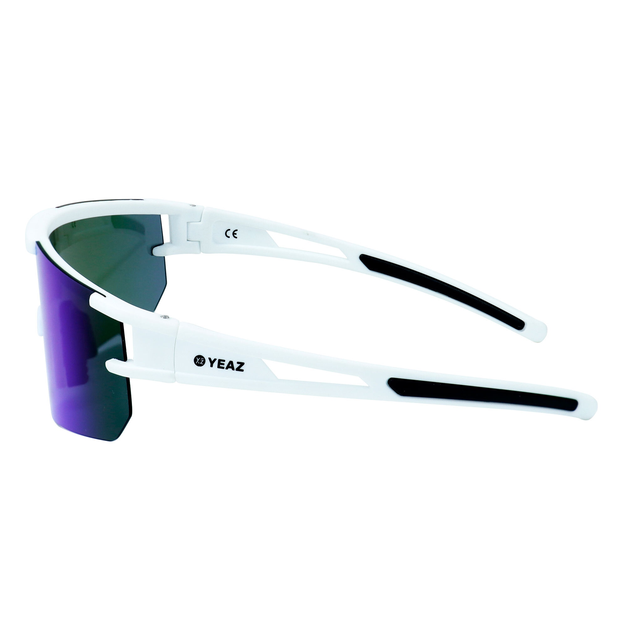 YEAZ Sportbrille »Sport-Sonnenbrille Bright White/Blue SUNSPARK«