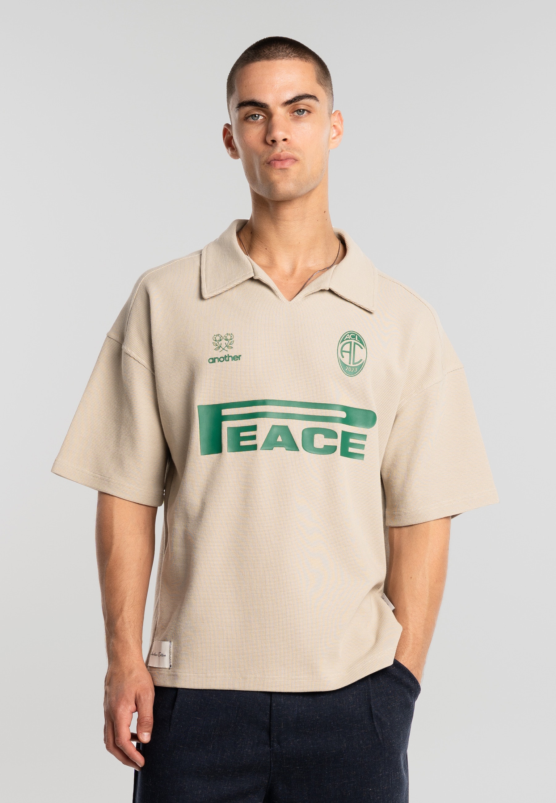 Another Cotton Lab Poloshirt »Another Cotton Lab Peace Waffle Polo« 1