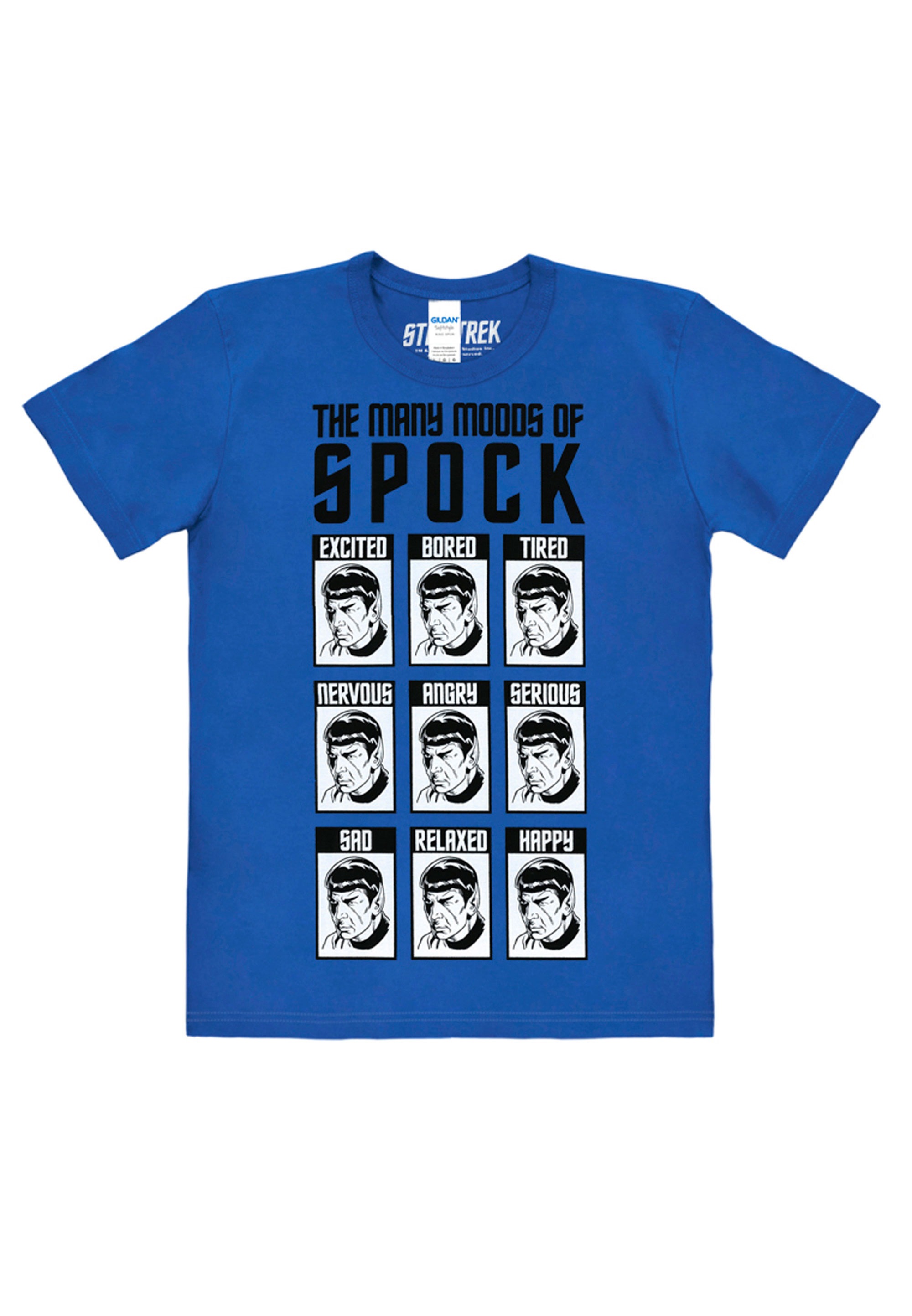 LOGOSHIRT T-Shirt »Star Trek - Moods of Spock«, mit großem Spock Moods-Logo